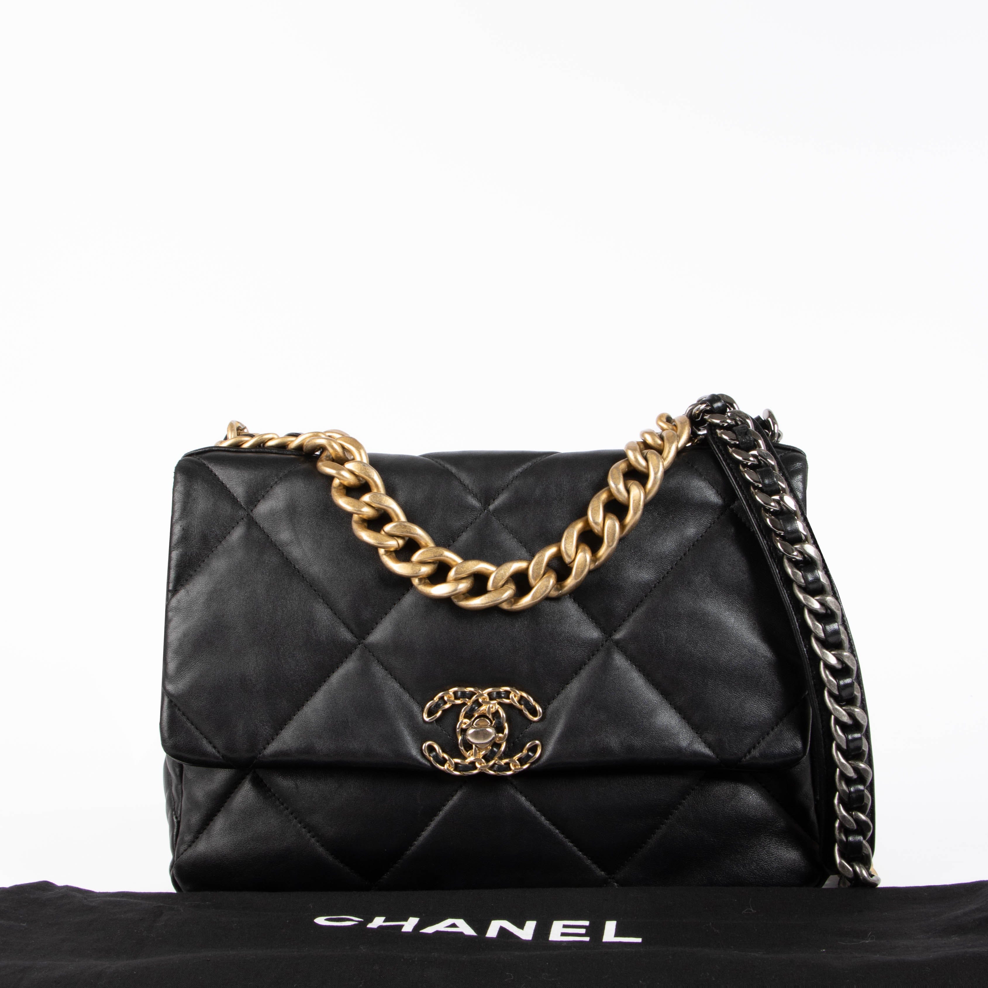 Chanel Black Large Chanel 19 Shoulder Bag