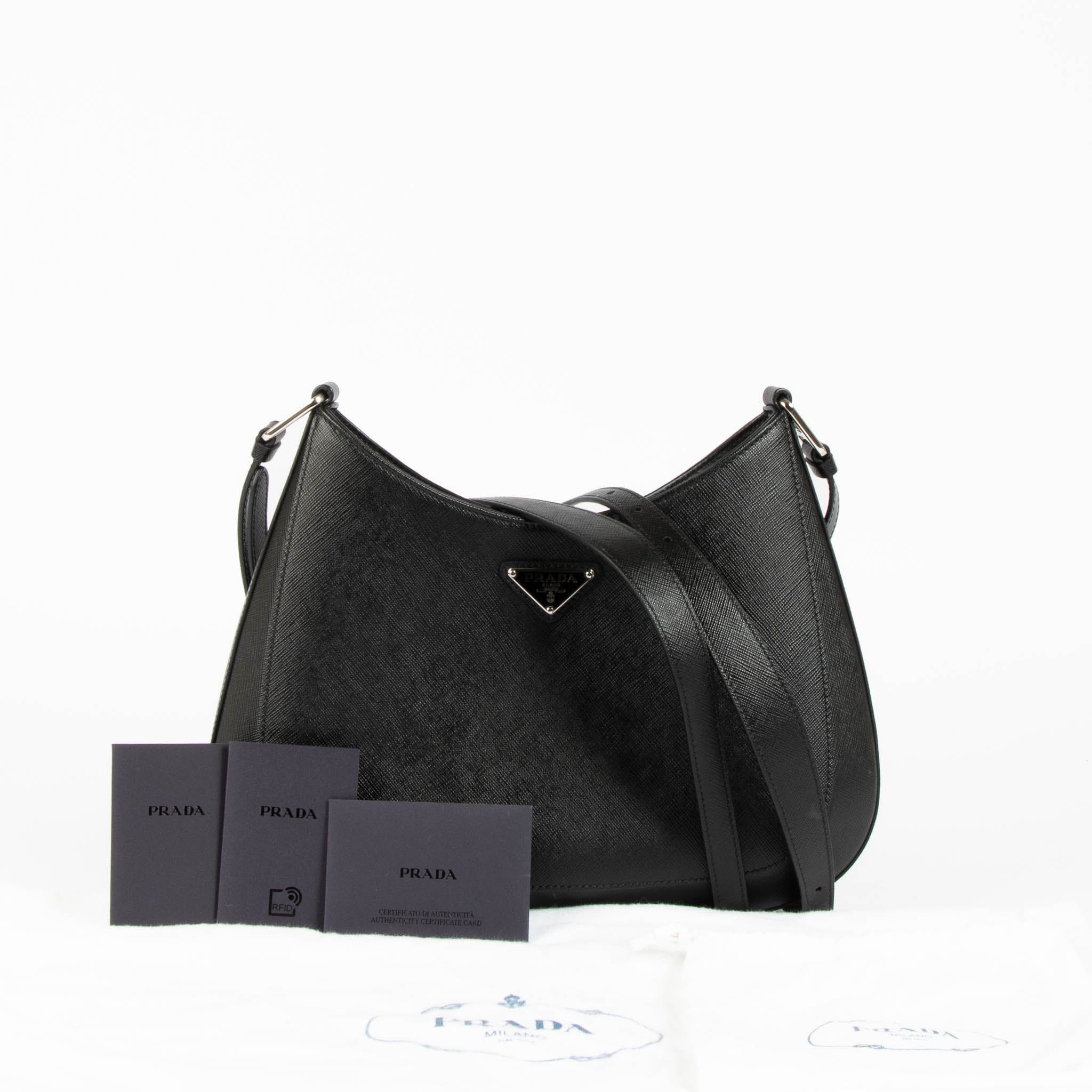 Prada Black Cleo Crossbody Bag
