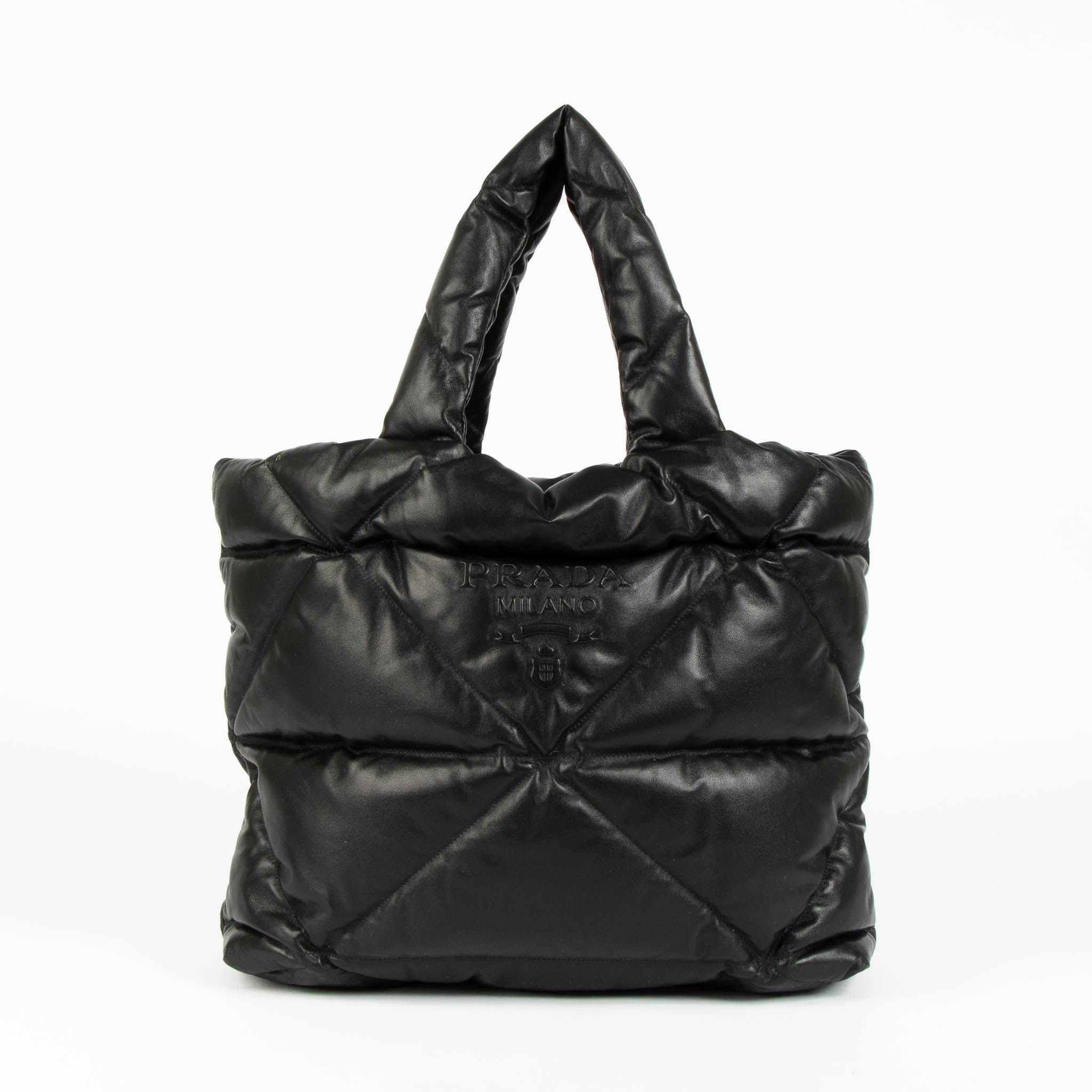 Prada Black Padded Tote Bag