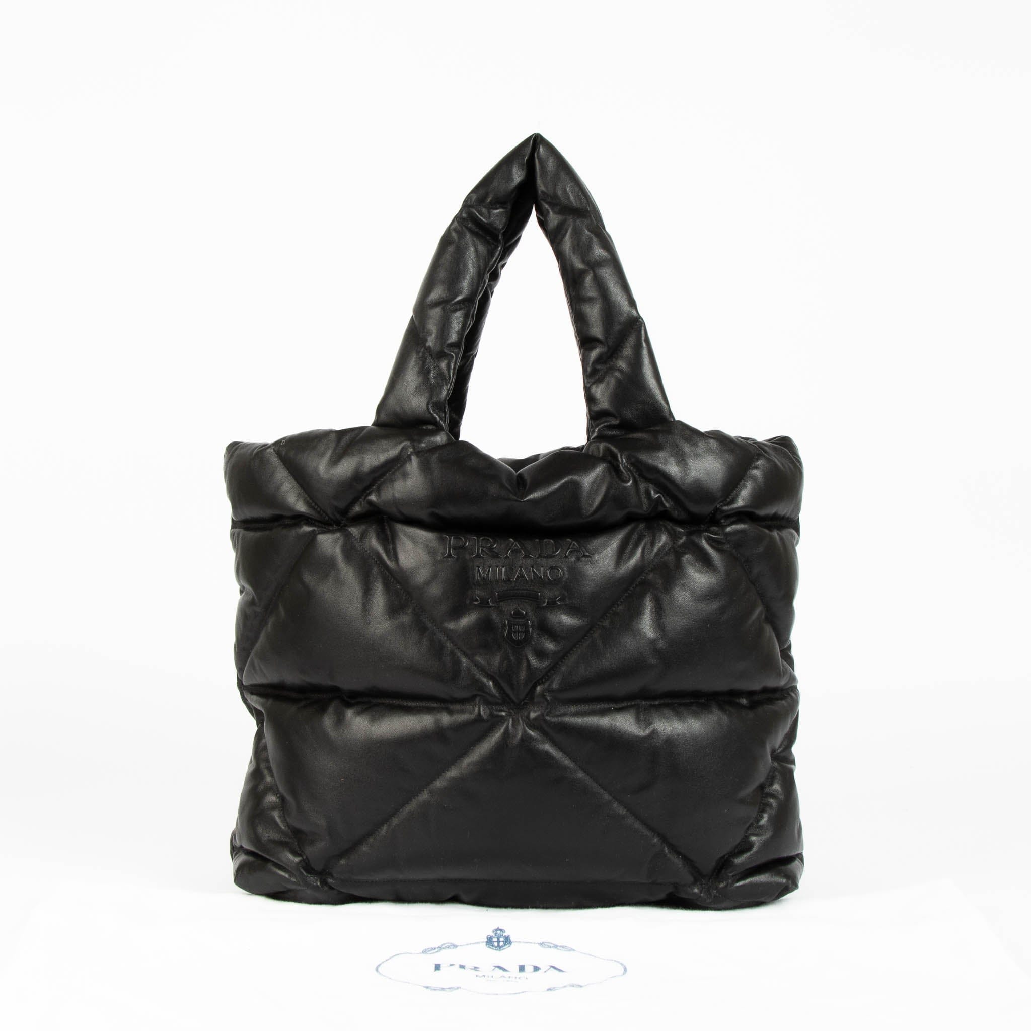 Prada Black Padded Tote Bag