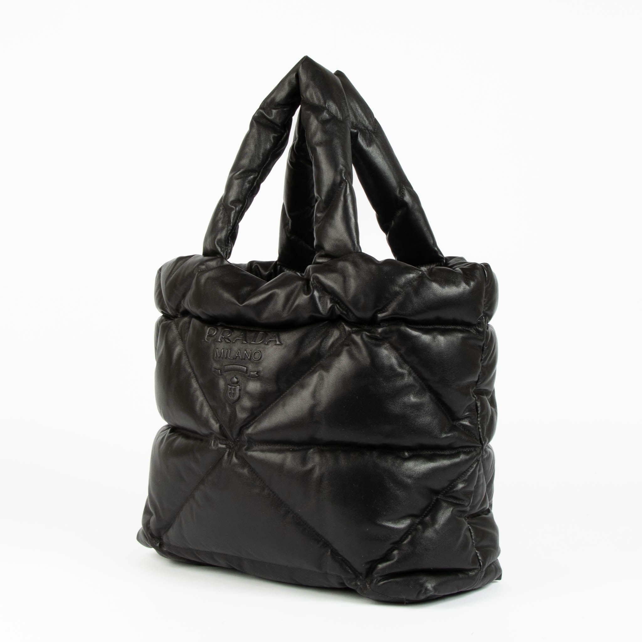 Prada Black Padded Tote Bag