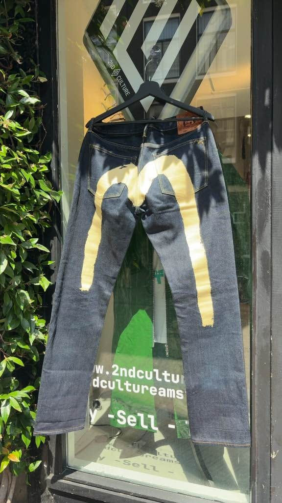 Evisu Daicock Jeans White (32x34)