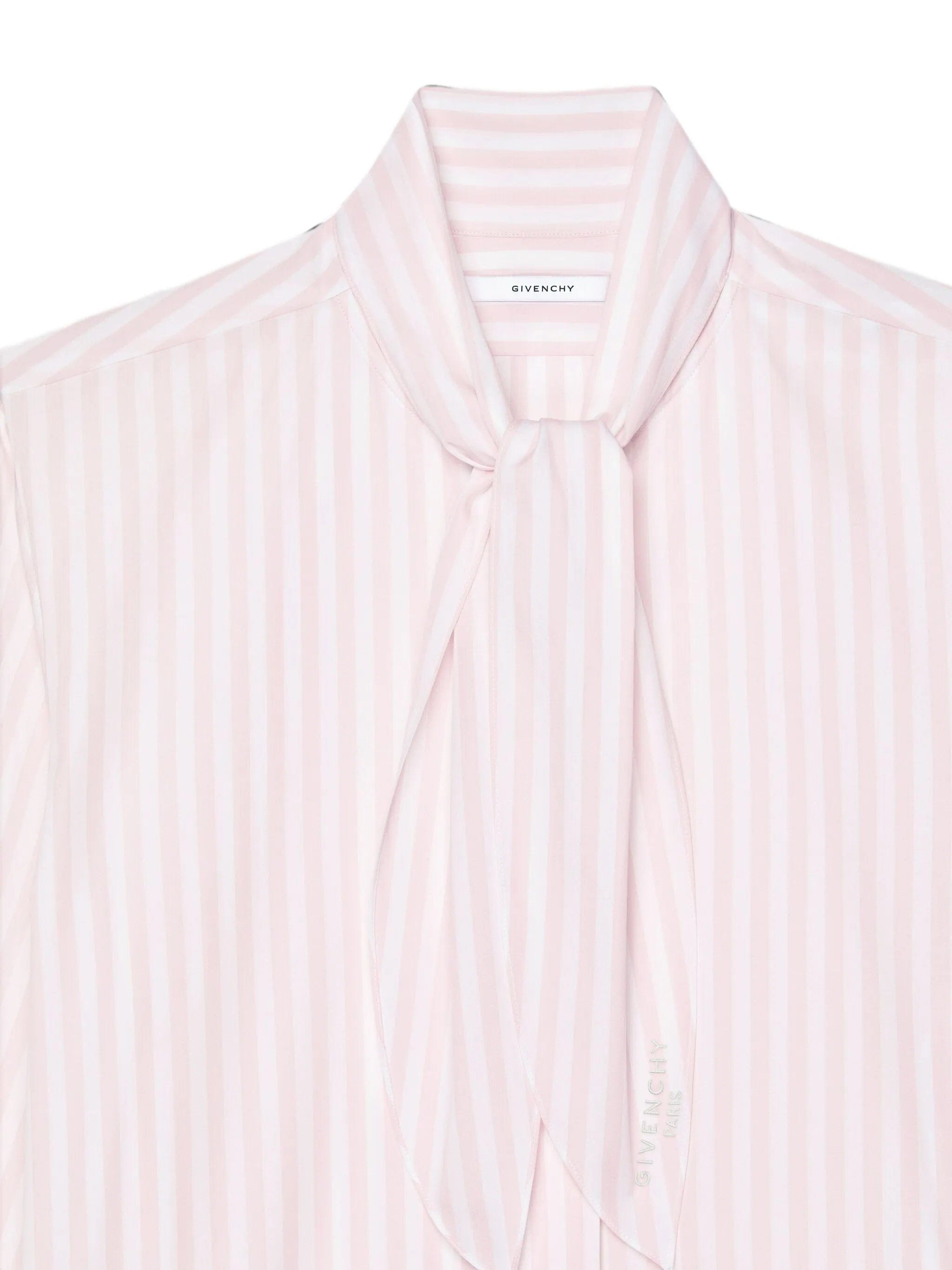 Givenchy pussy-bow embroidered shirt