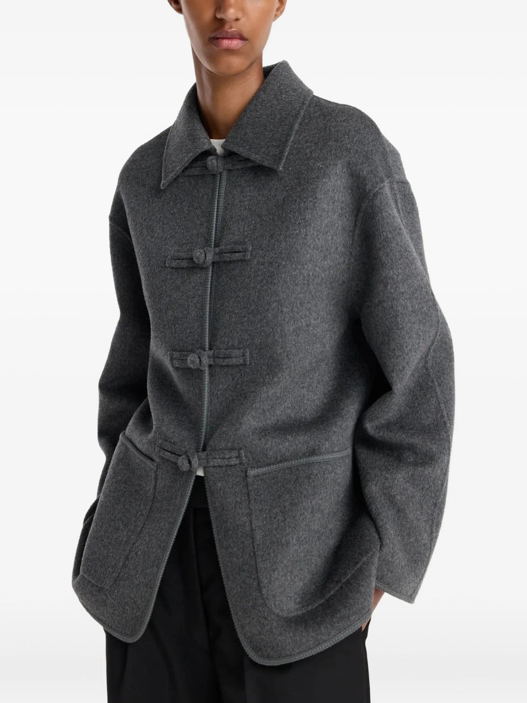 Róhe toggle-fastening jacket