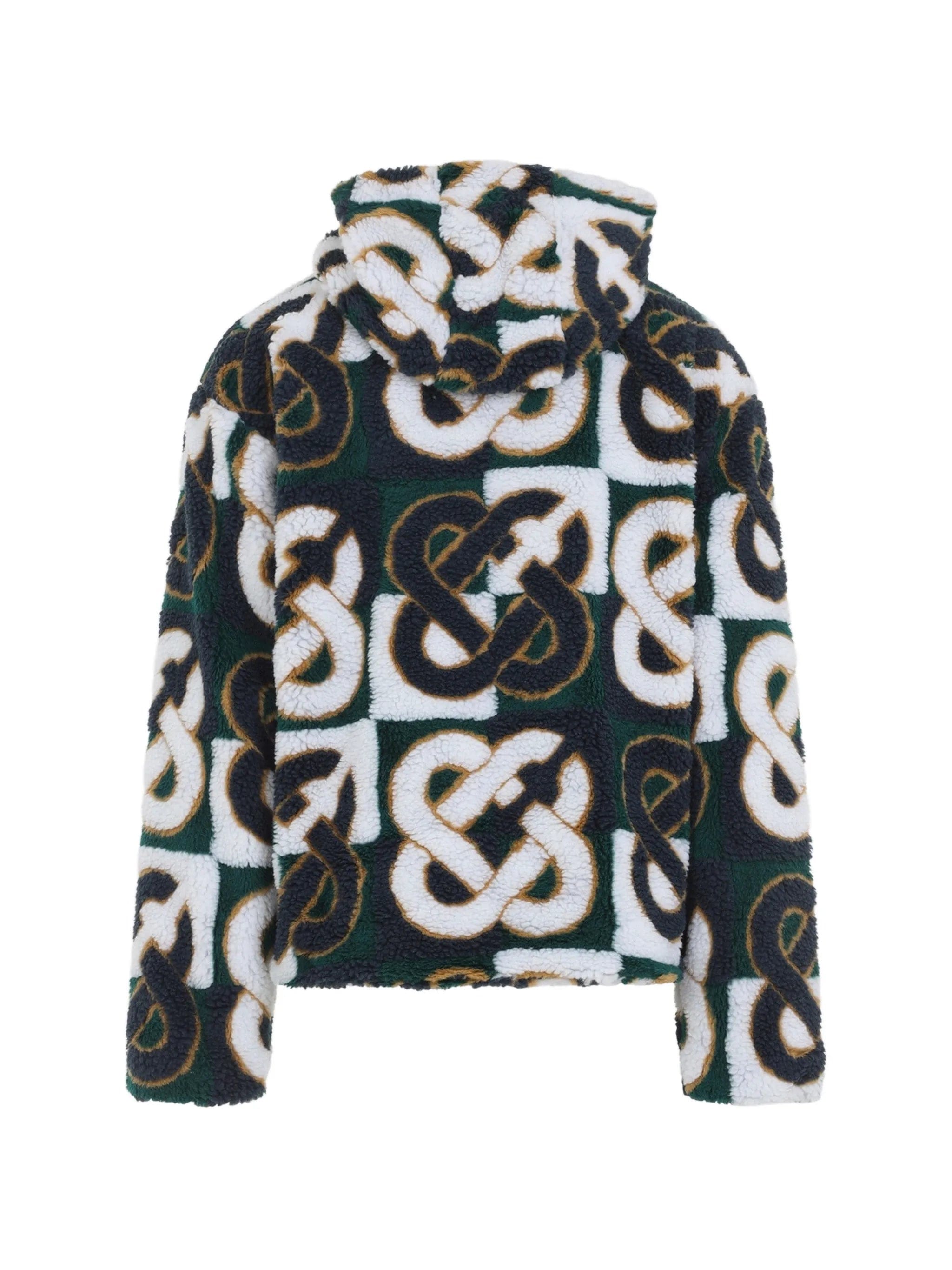Casablanca monogram-pattern fleece jacket