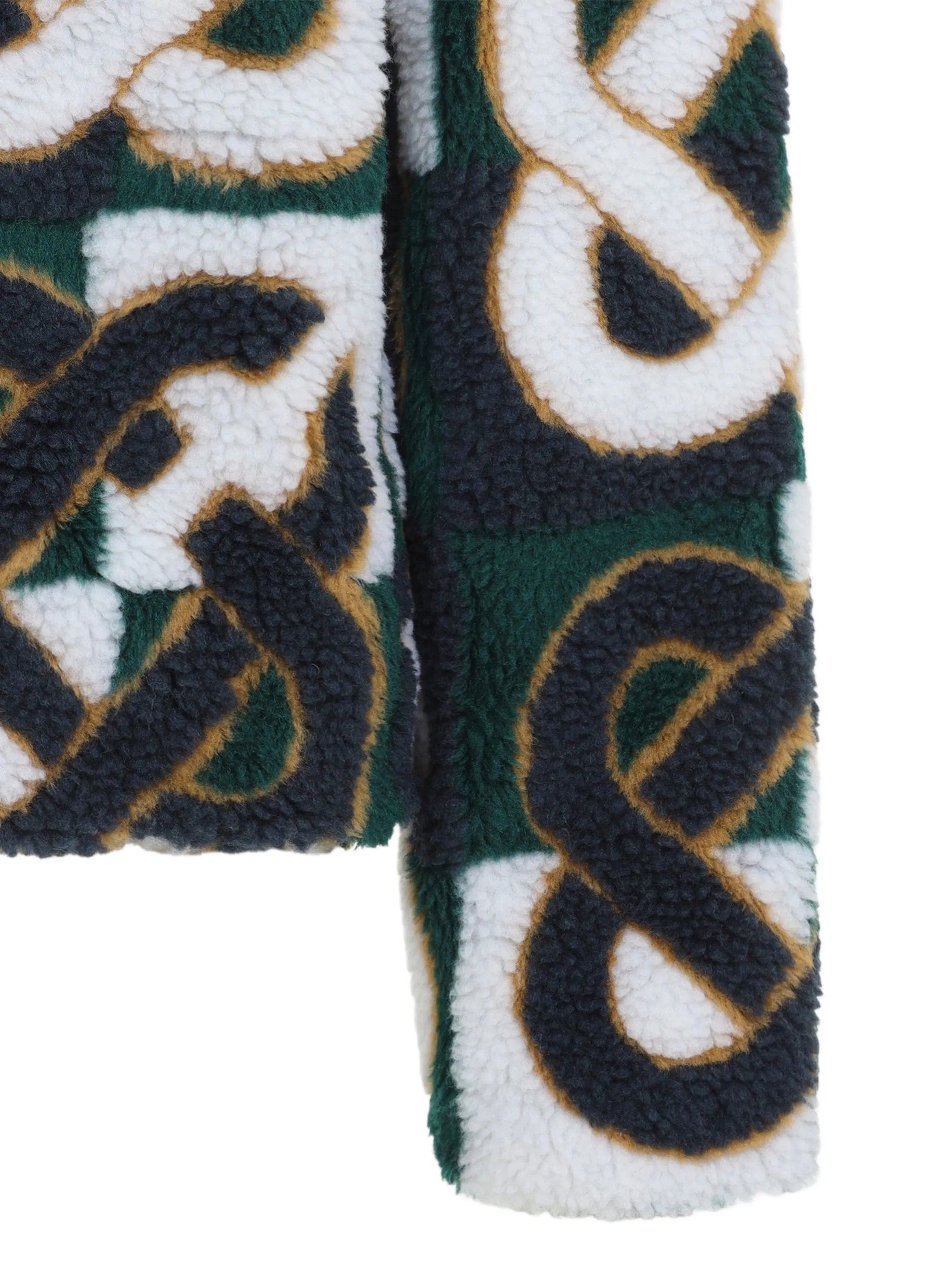Casablanca monogram-pattern fleece jacket
