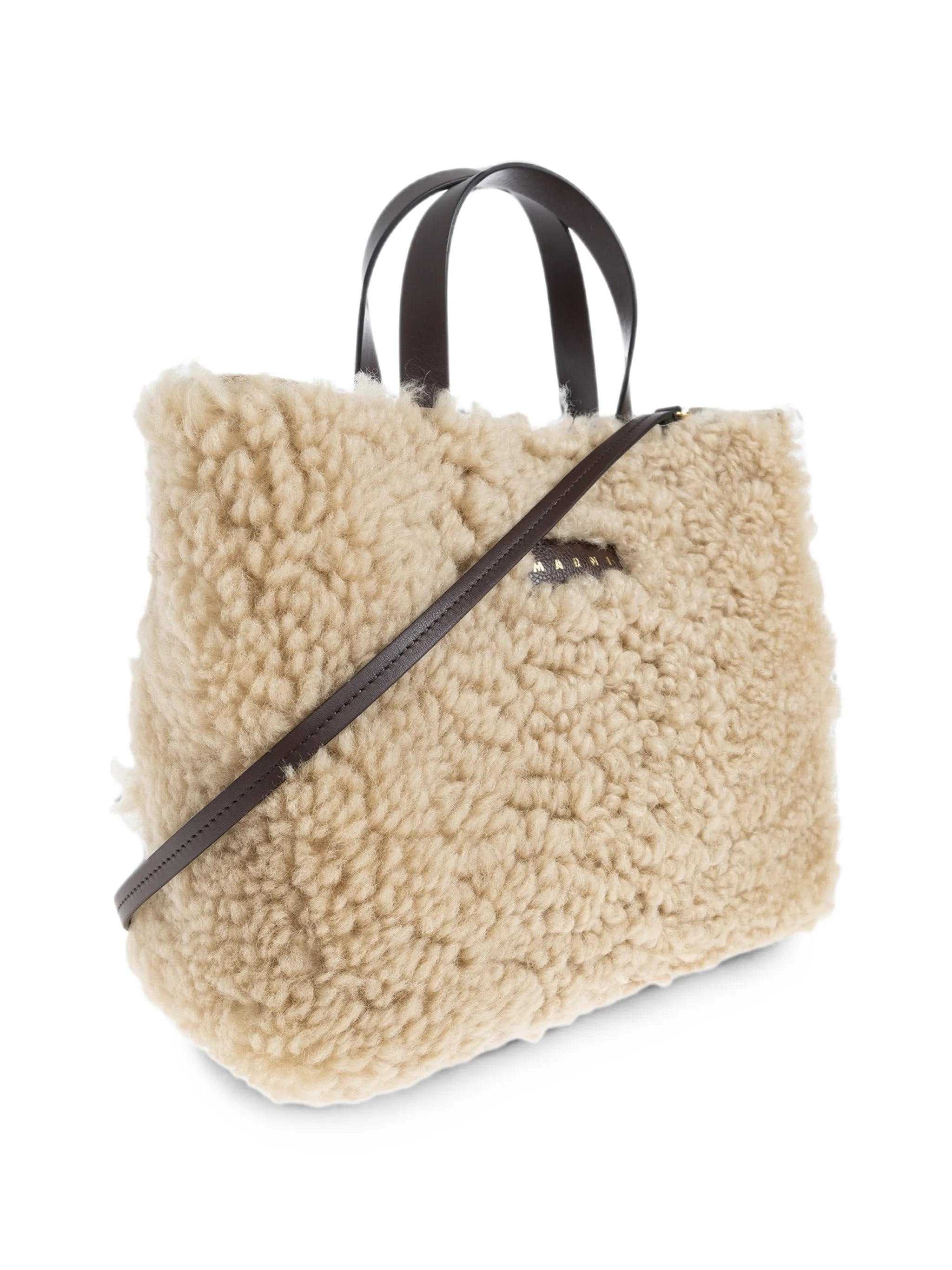 Marni Museo Soft shearling tote bag