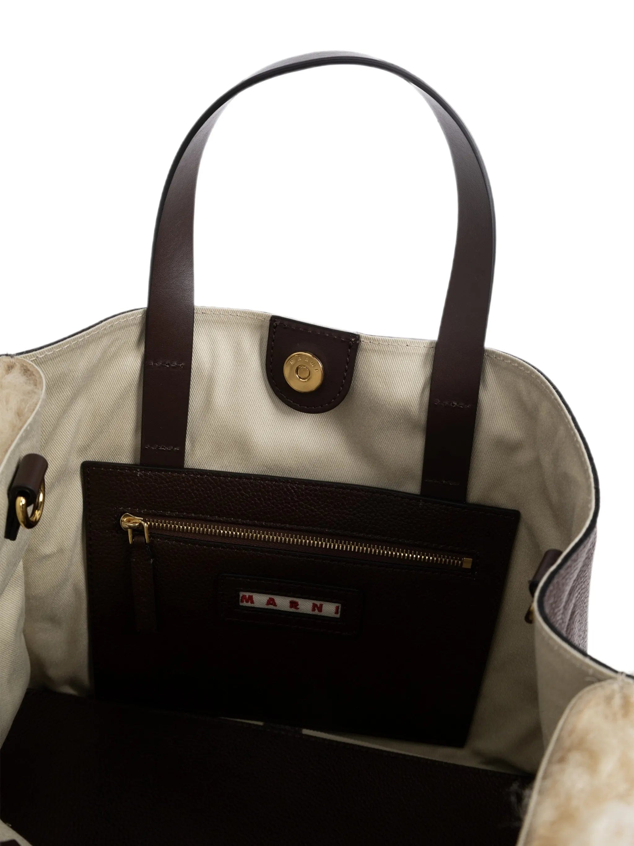 Marni Museo Soft shearling tote bag