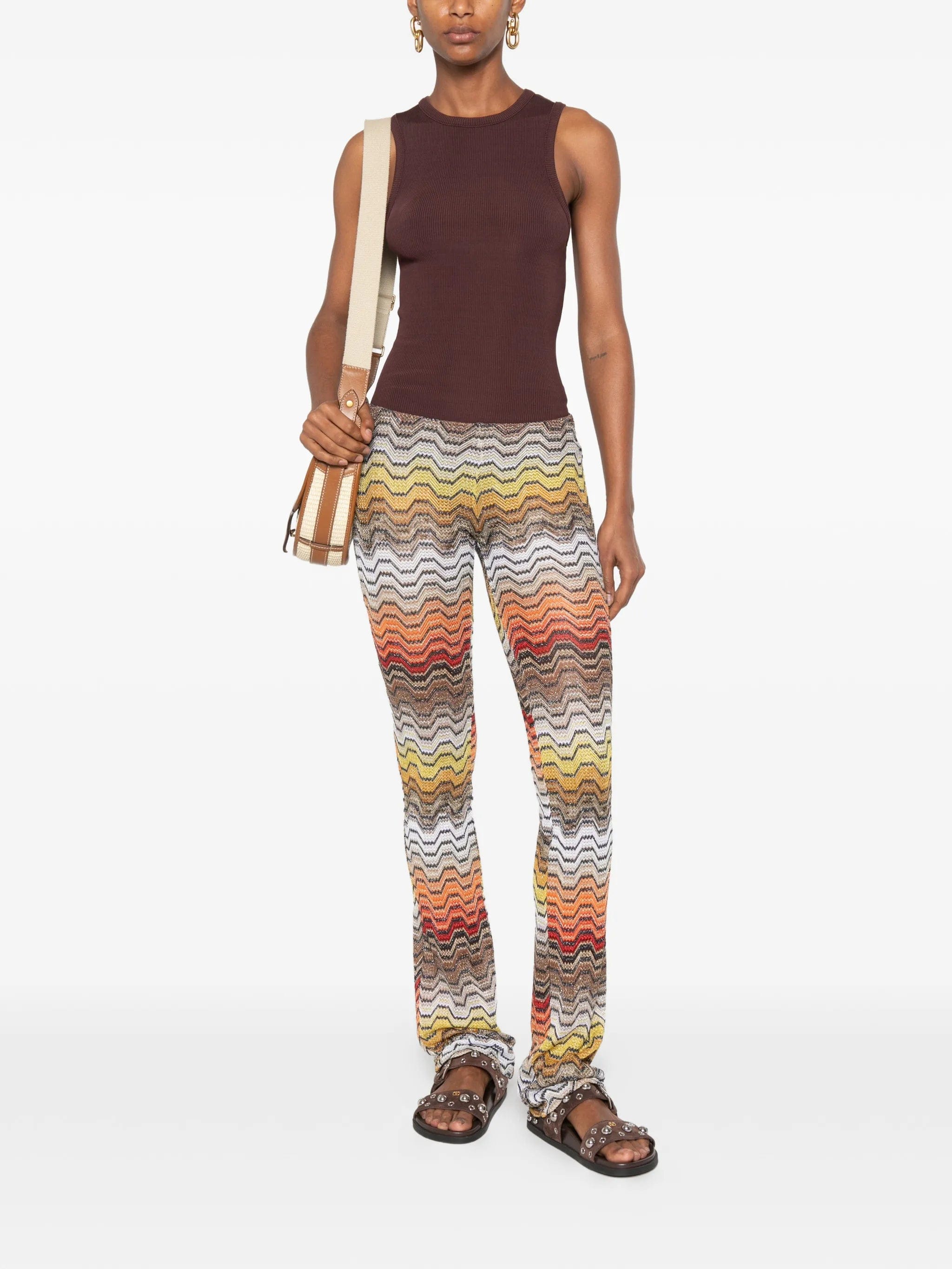 Missoni long trousers with greek motif