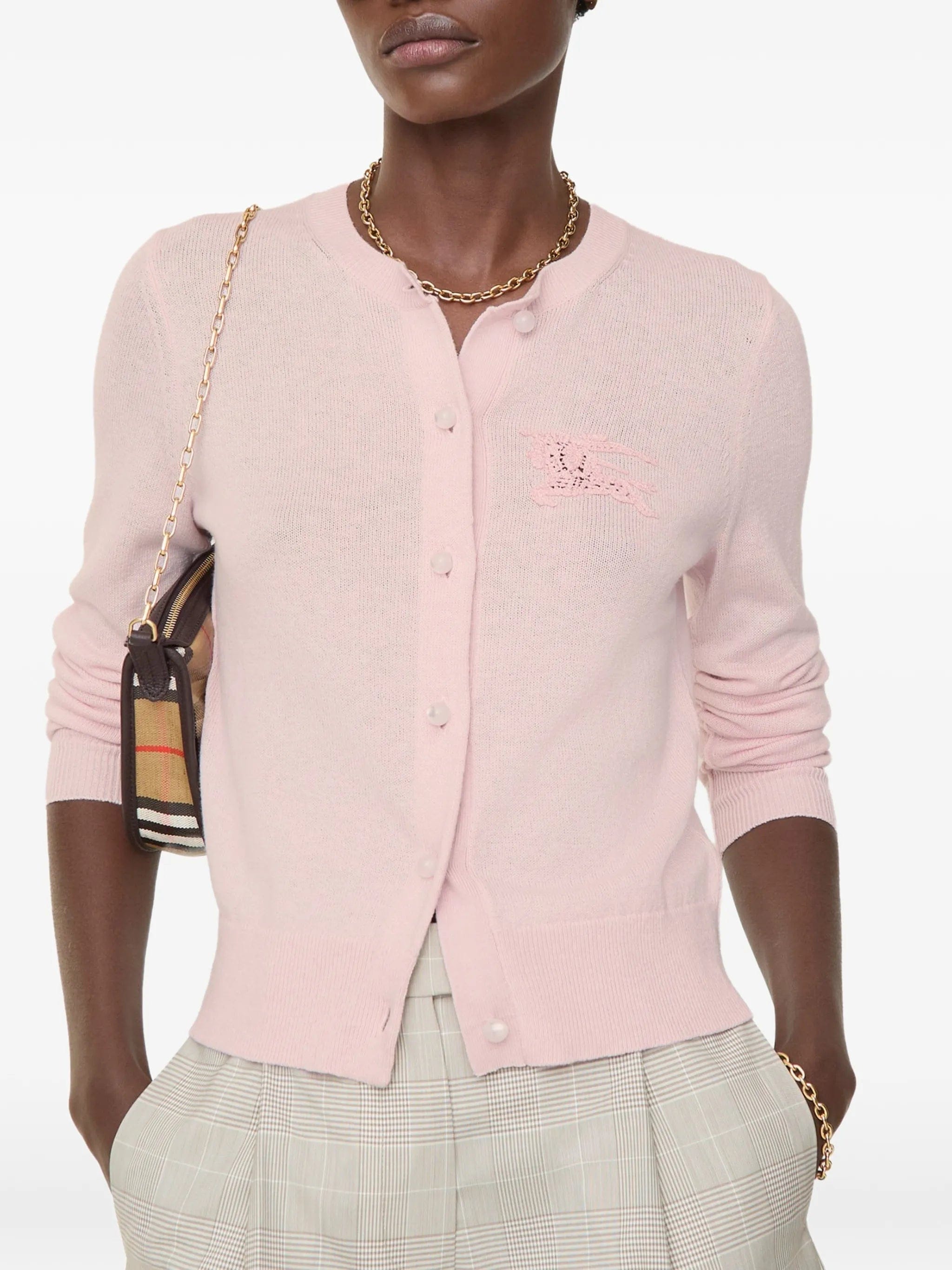 Burberry knight cotton wool cardigan