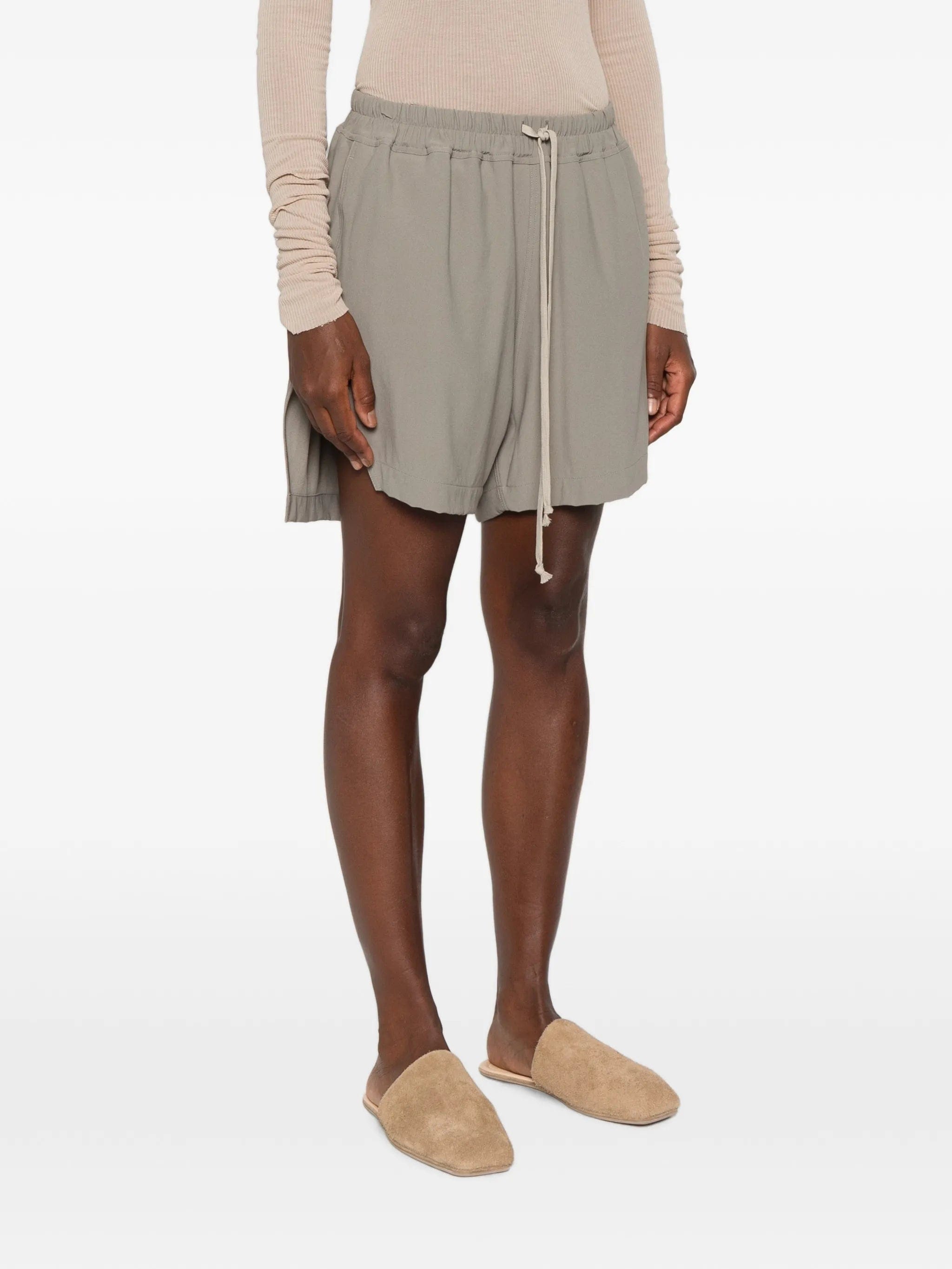 Rick Owens Boxers drawstring side-slit shorts