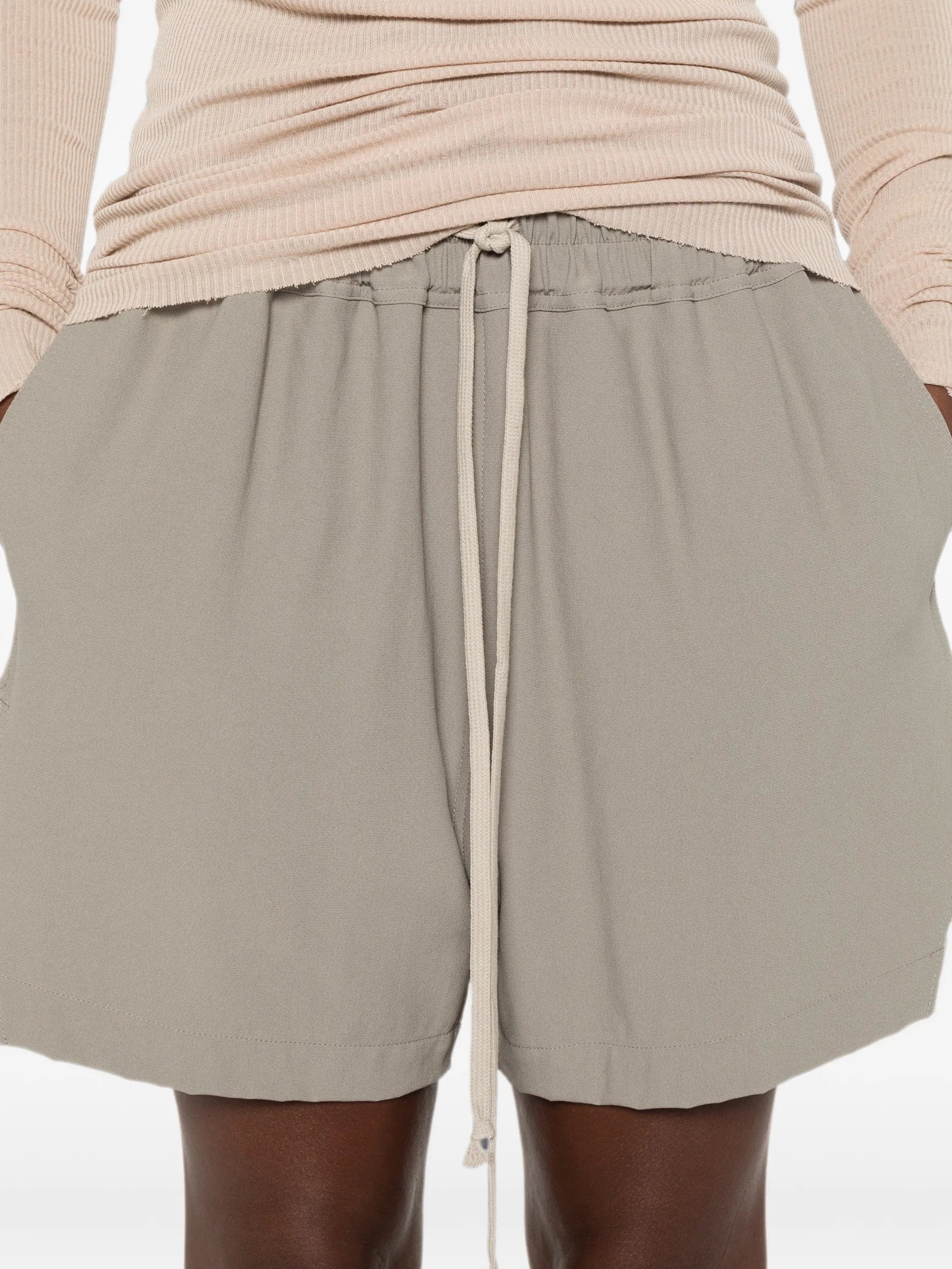 Rick Owens Boxers drawstring side-slit shorts