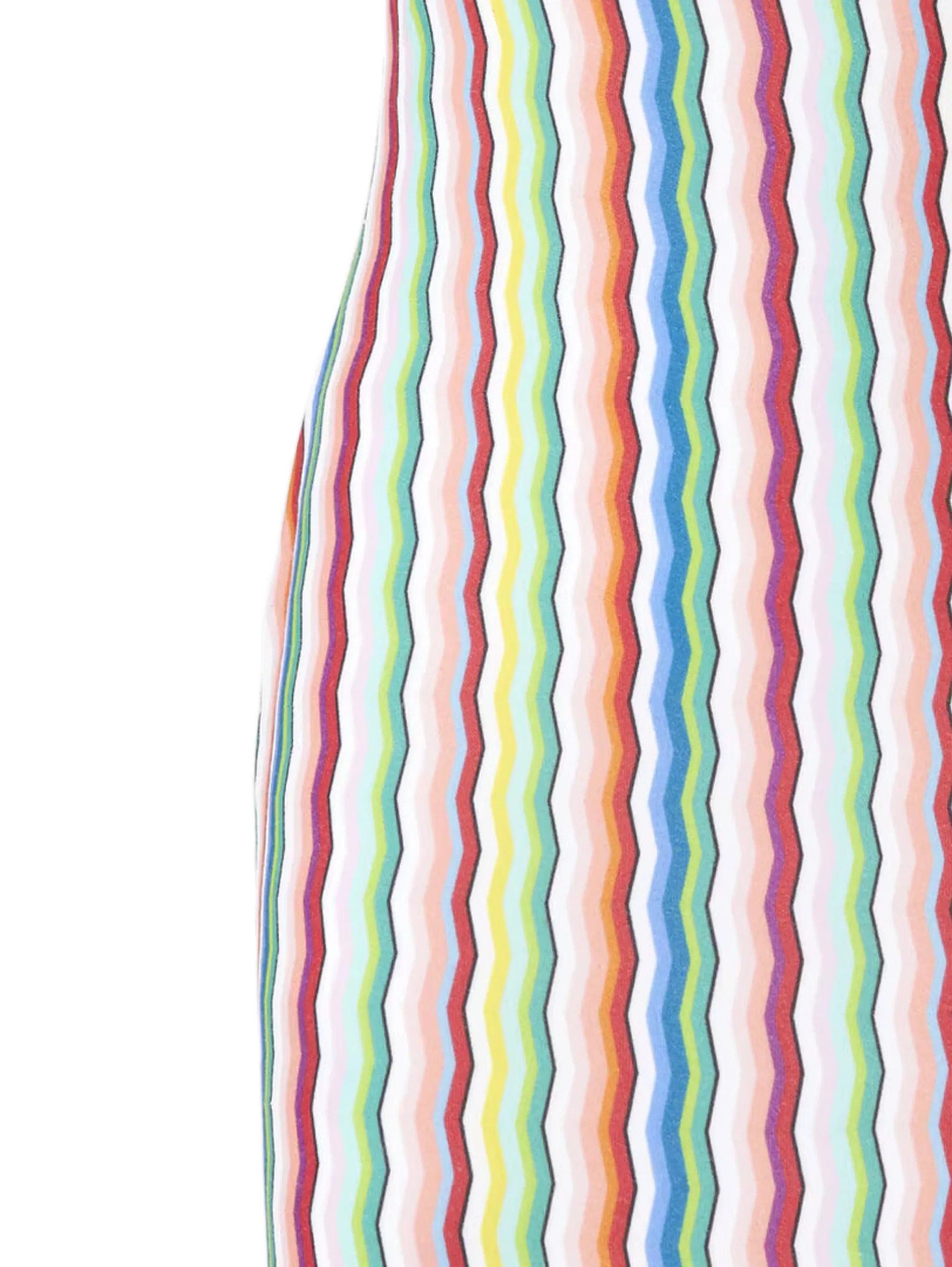 Missoni mini cover-up dress in terry cloth with zigzag print