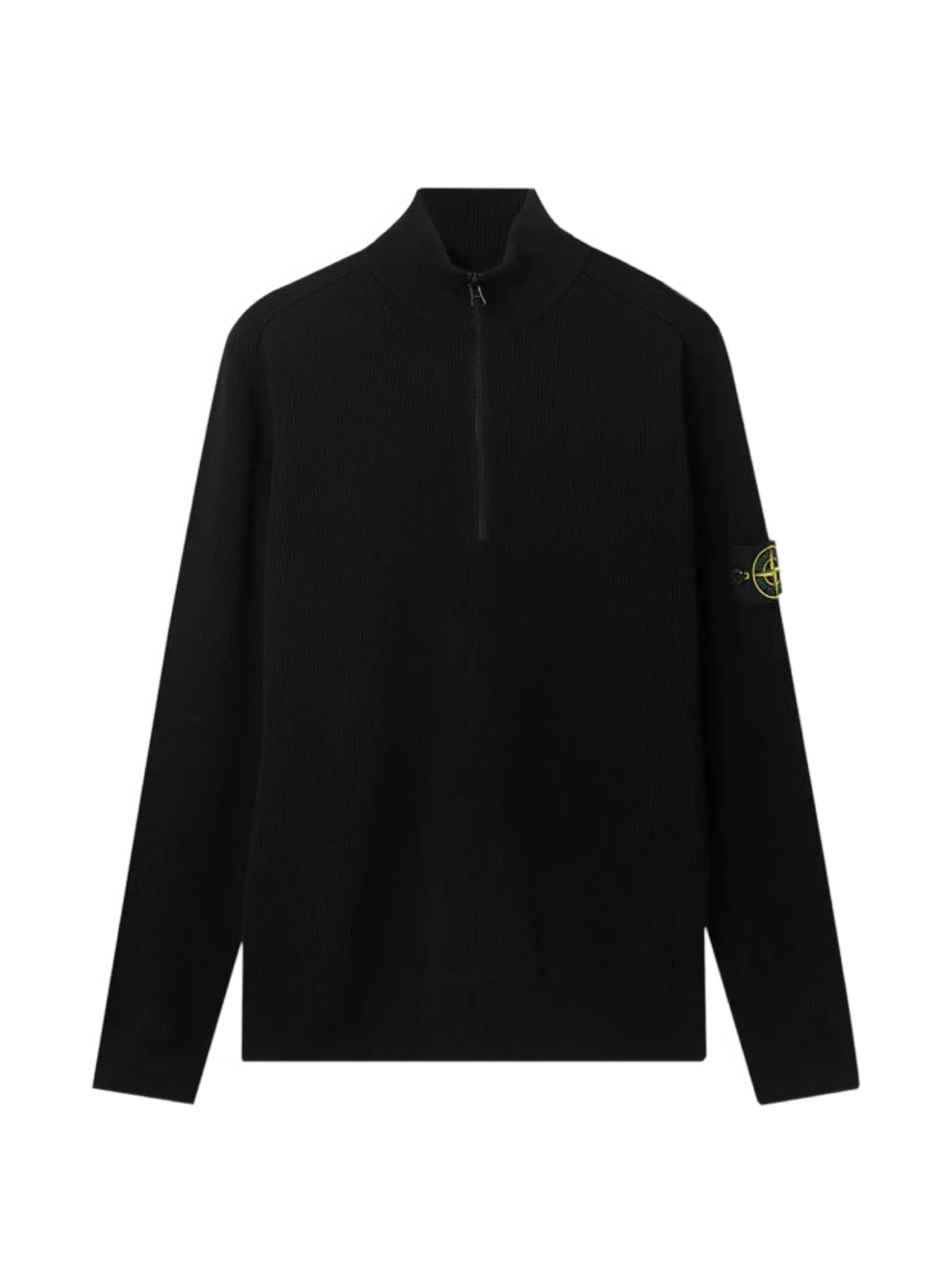 Stone Island 5100124 ribbed soft organic cotton sweater