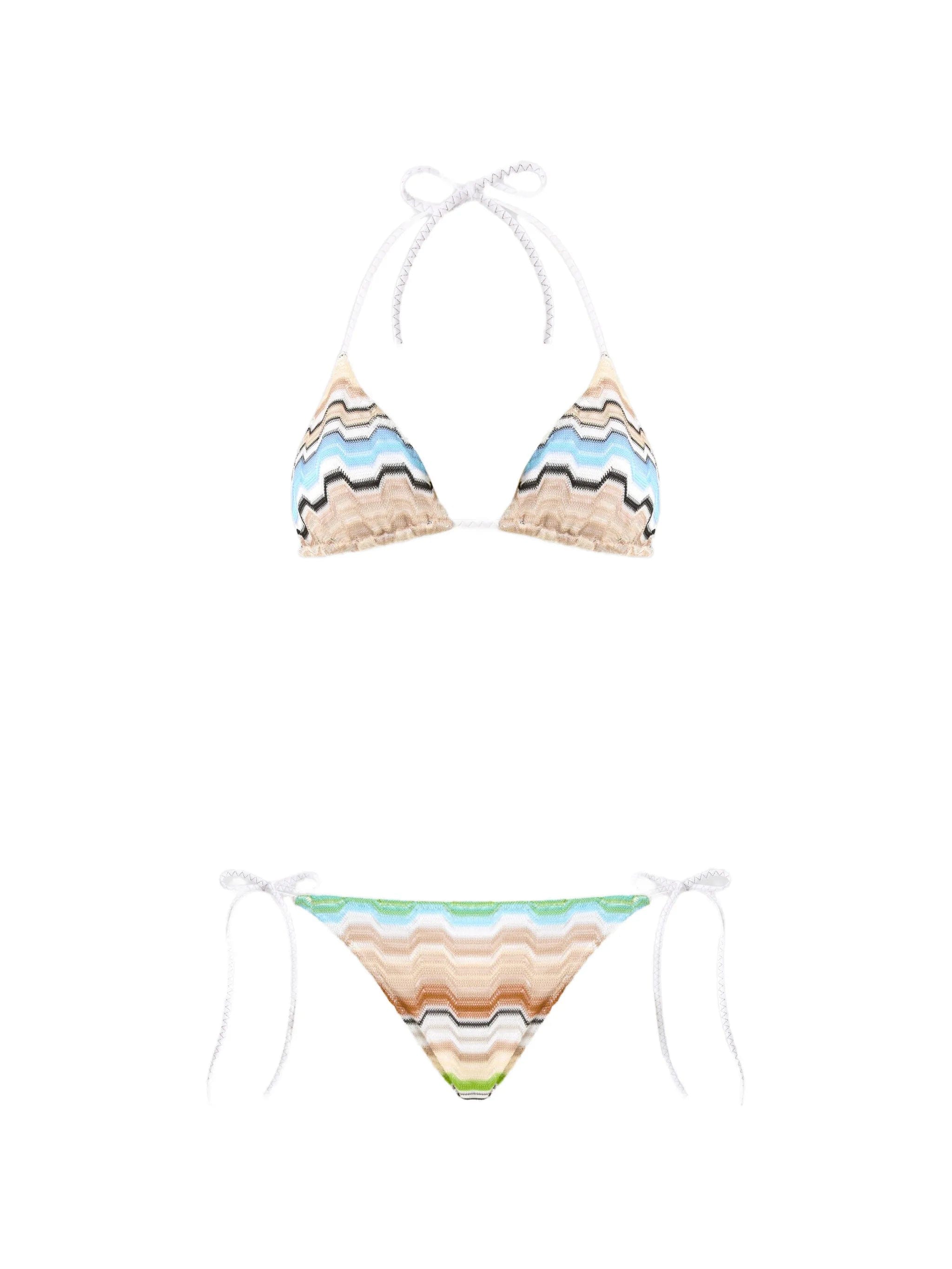 Missoni bikini in pure viscose with greek motif