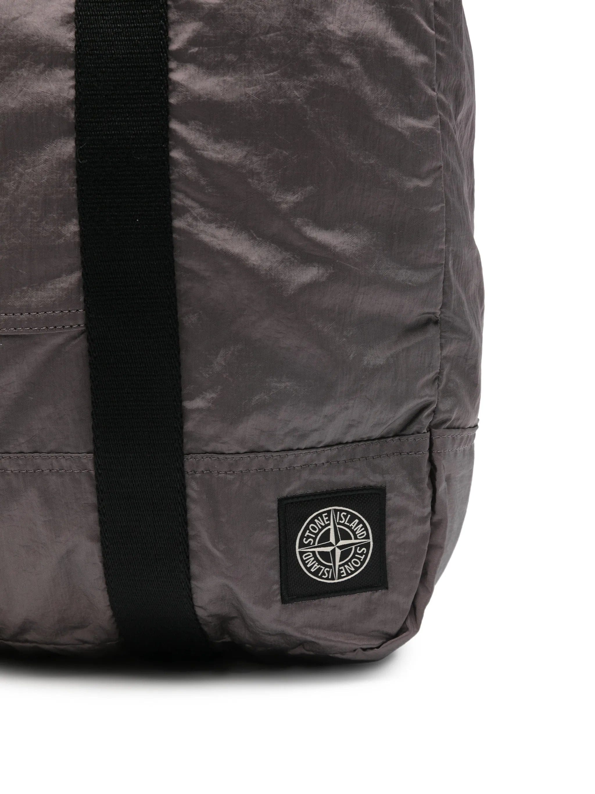 Stone Island 9200012 coated Nylon Metal in Econyl® tote bag with zip pocket