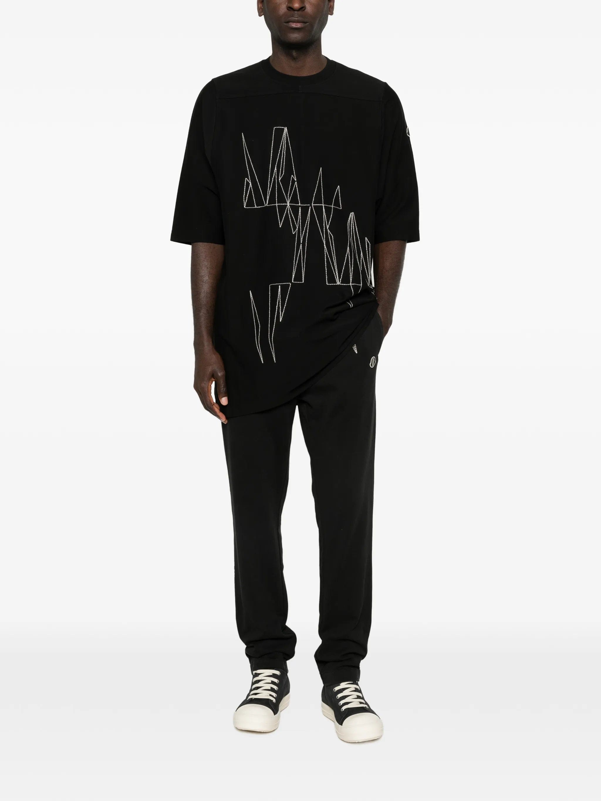 Moncler x Rick Owens embroidered crewneck T-shirt
