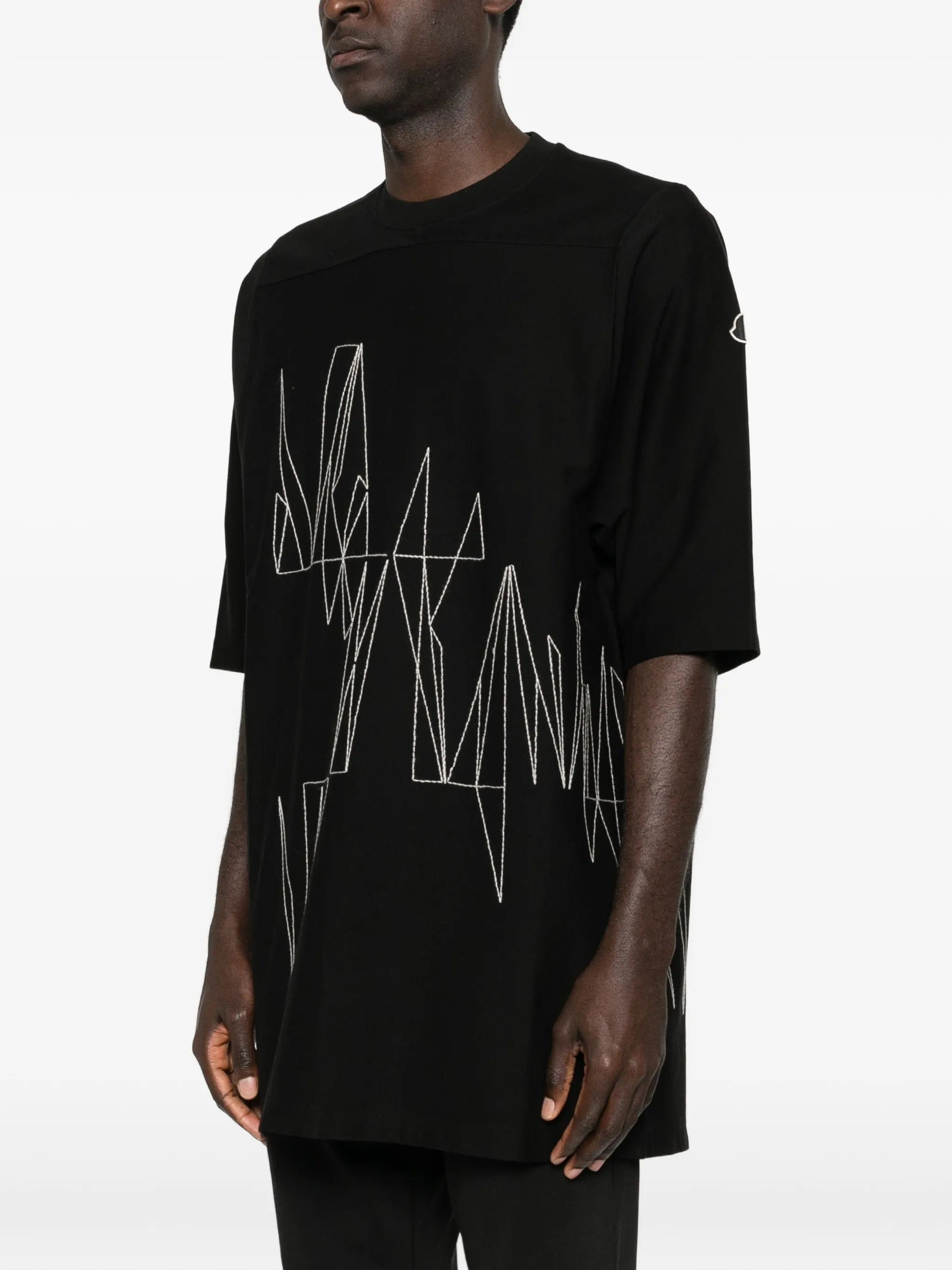 Moncler x Rick Owens embroidered crewneck T-shirt
