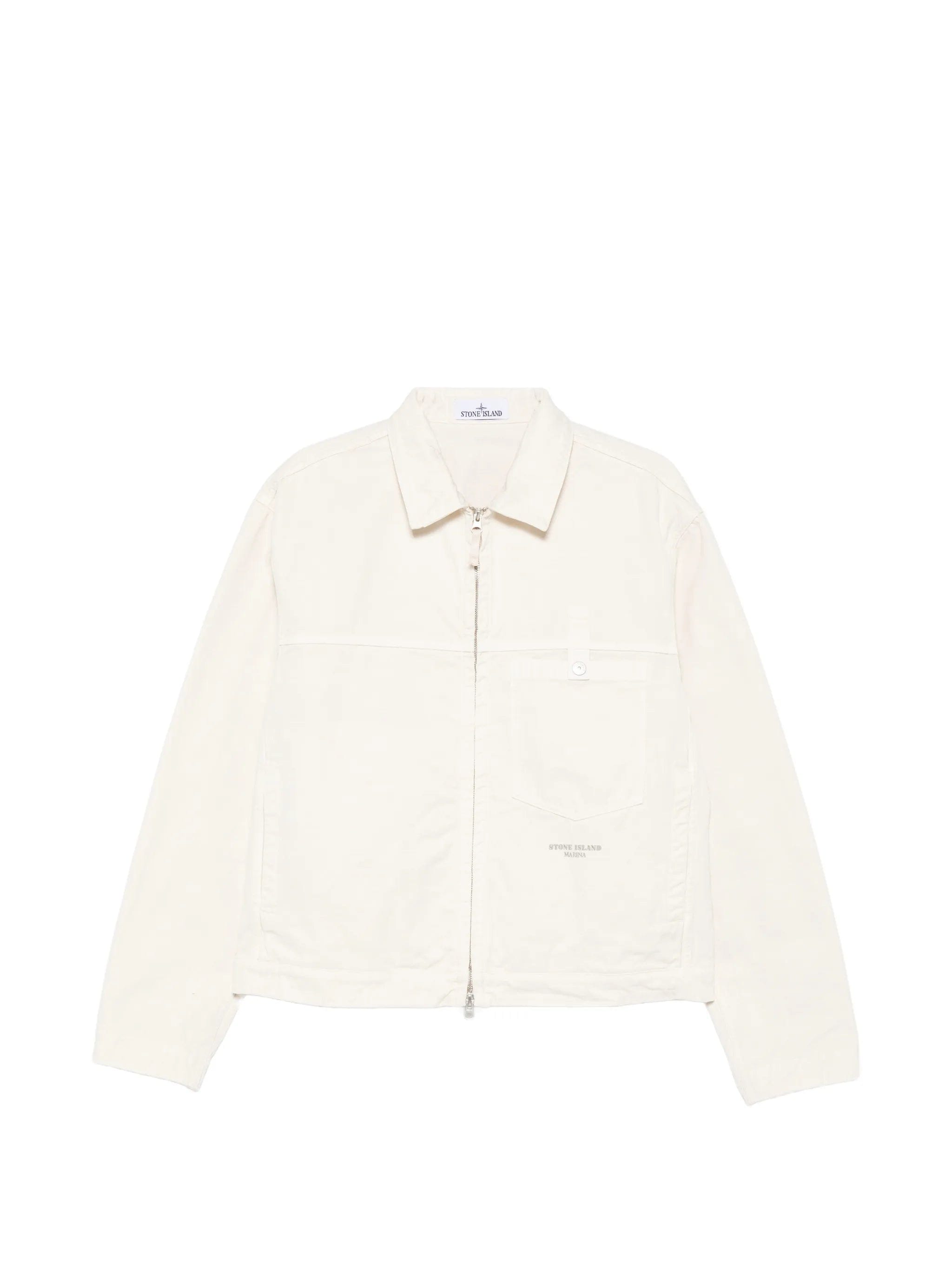 Stone Island 4100074 slub cotton Batavia-TC_S.I. Marina coach jacket