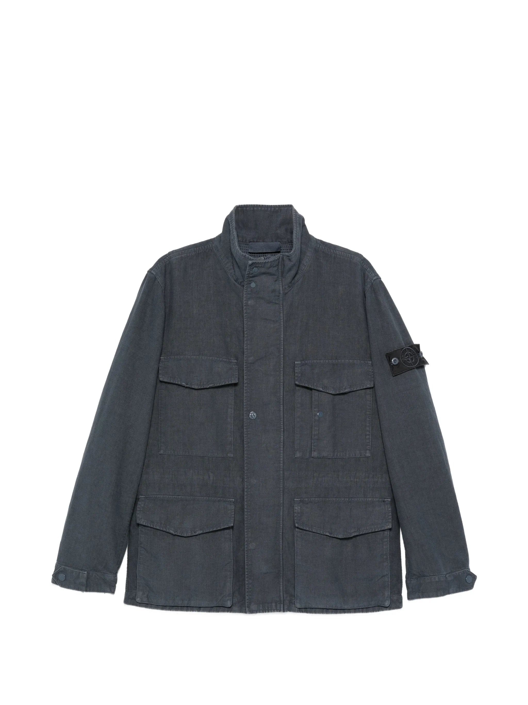 Stone Island 4100080 bonded linen TC S.I. Ghost jacket
