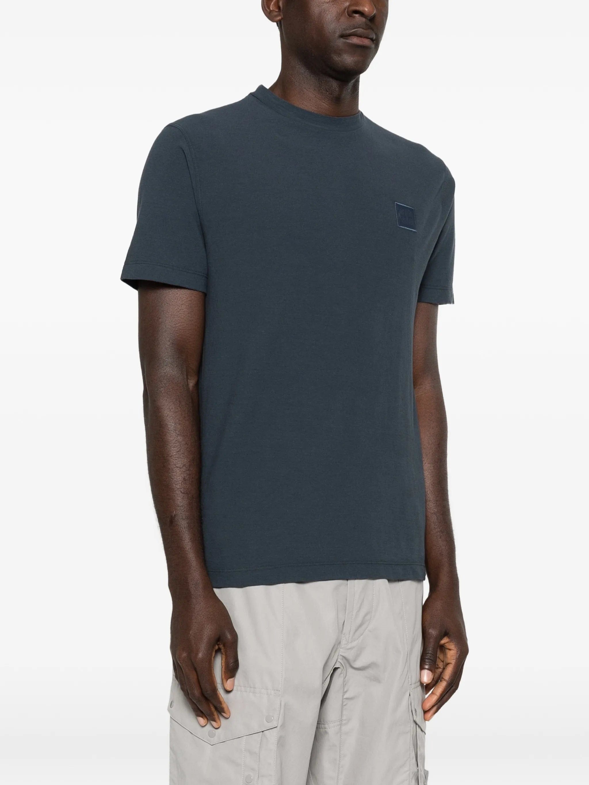 Stone Island 2100021 organic cotton jersey crepe S.I. Ghost T-shirt