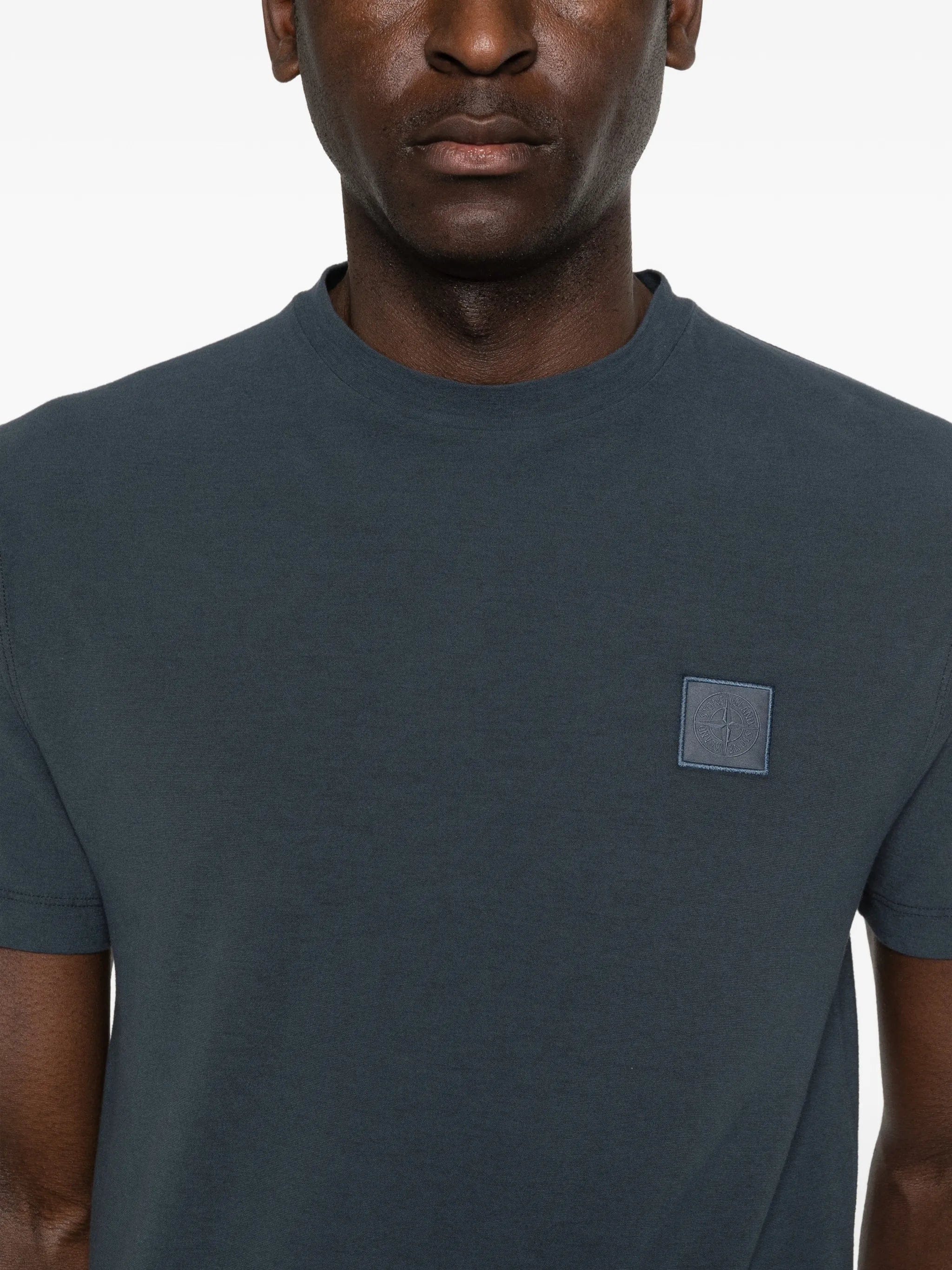 Stone Island 2100021 organic cotton jersey crepe S.I. Ghost T-shirt