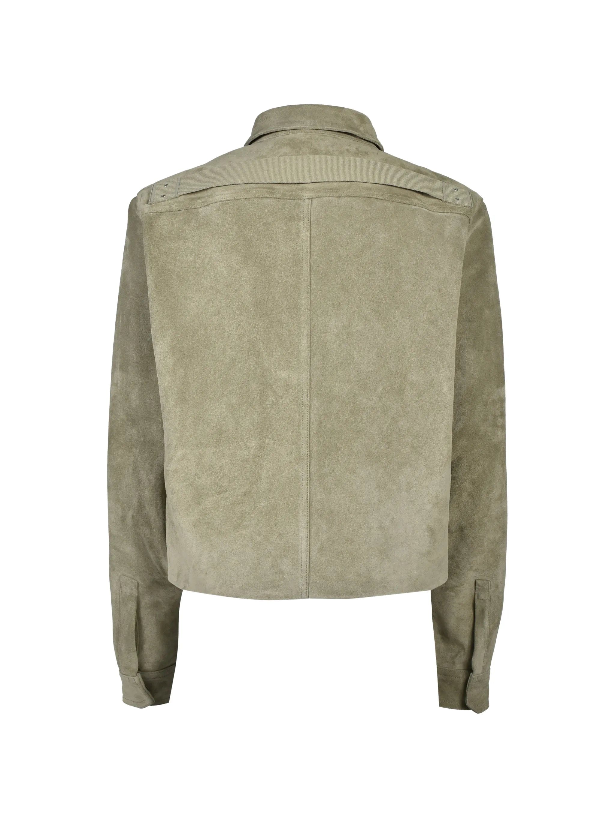 Rick Owens Alice suede panelled jacket