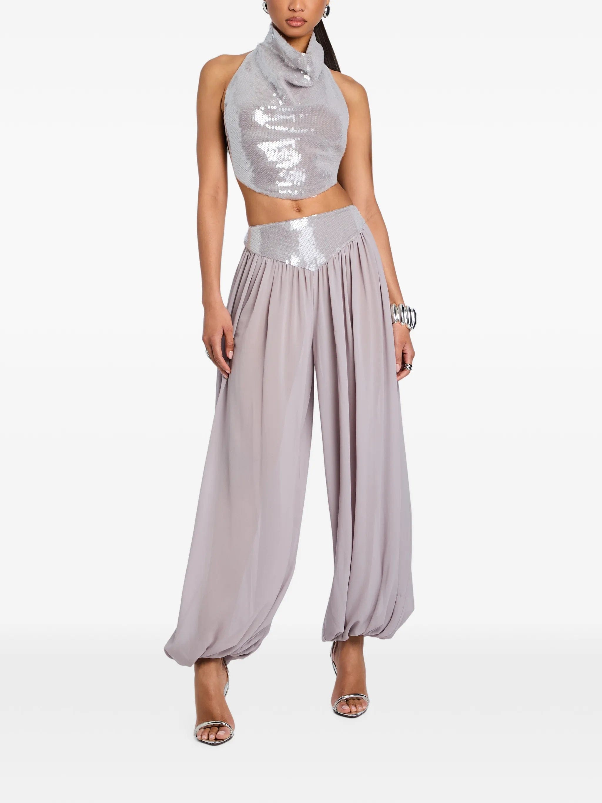Retrofete Pyna sequin-embellished trousers