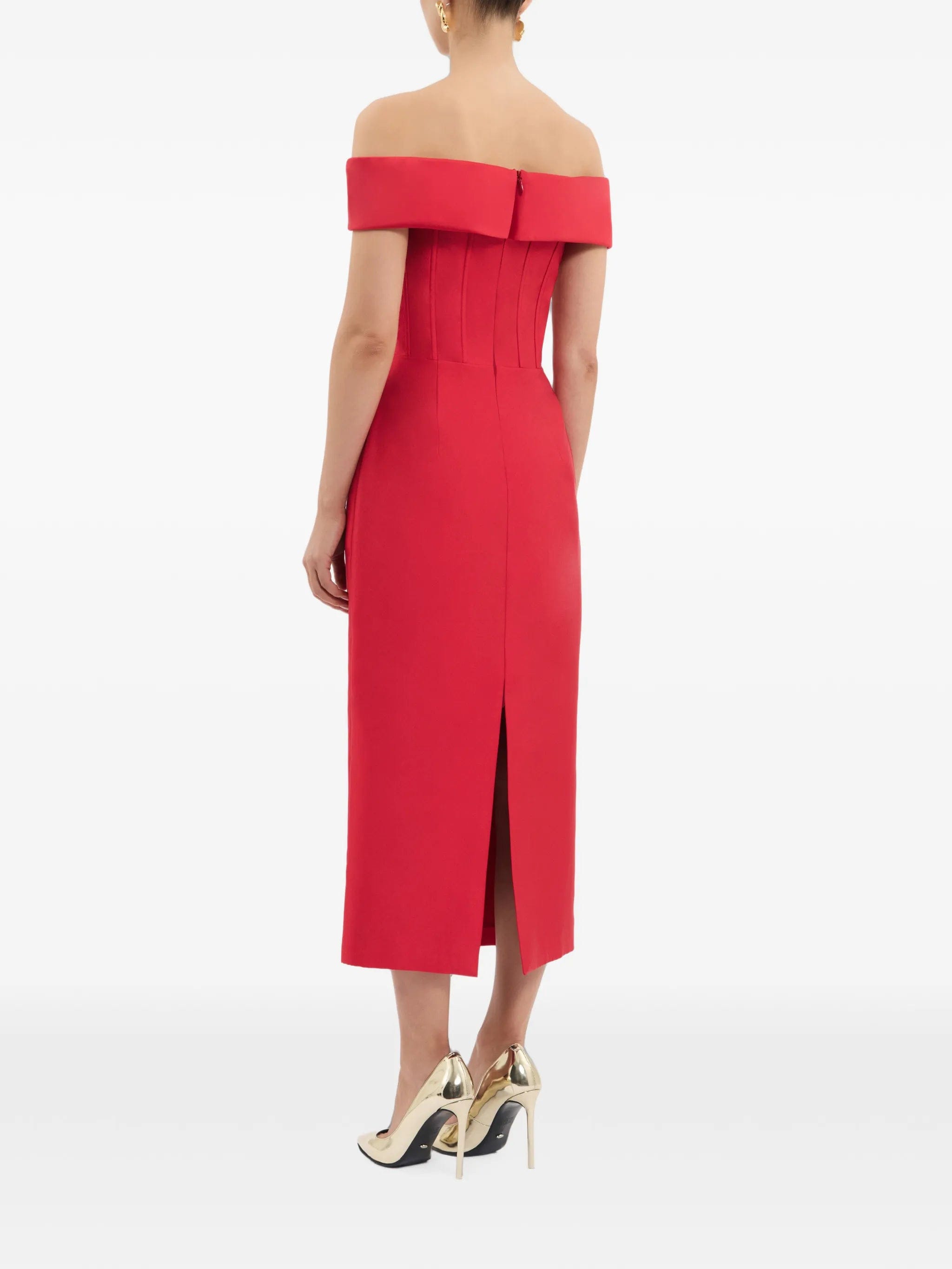 Rebecca Vallance Esmerald midi dress