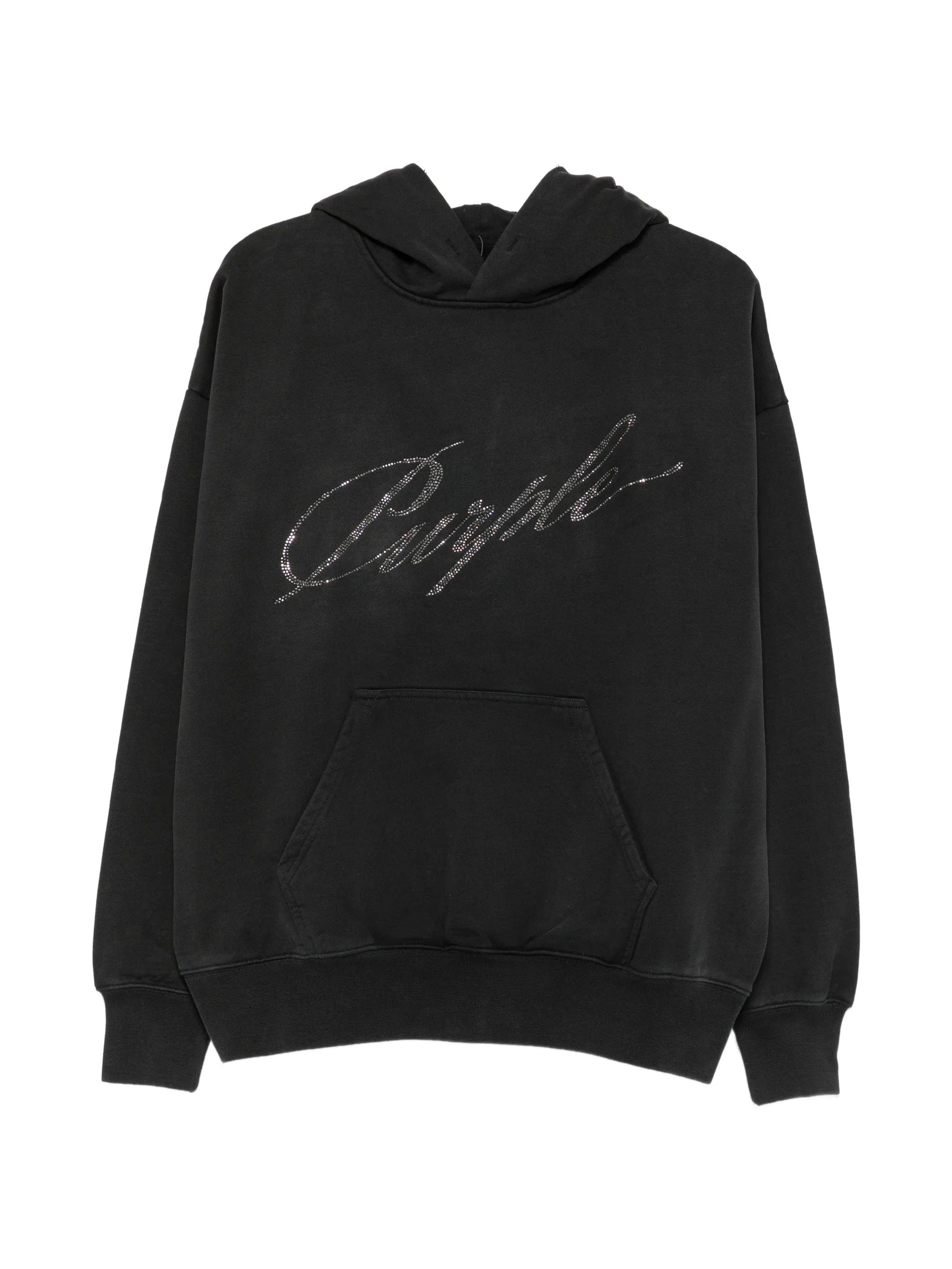 Purple Brand crystal-logo hoodie