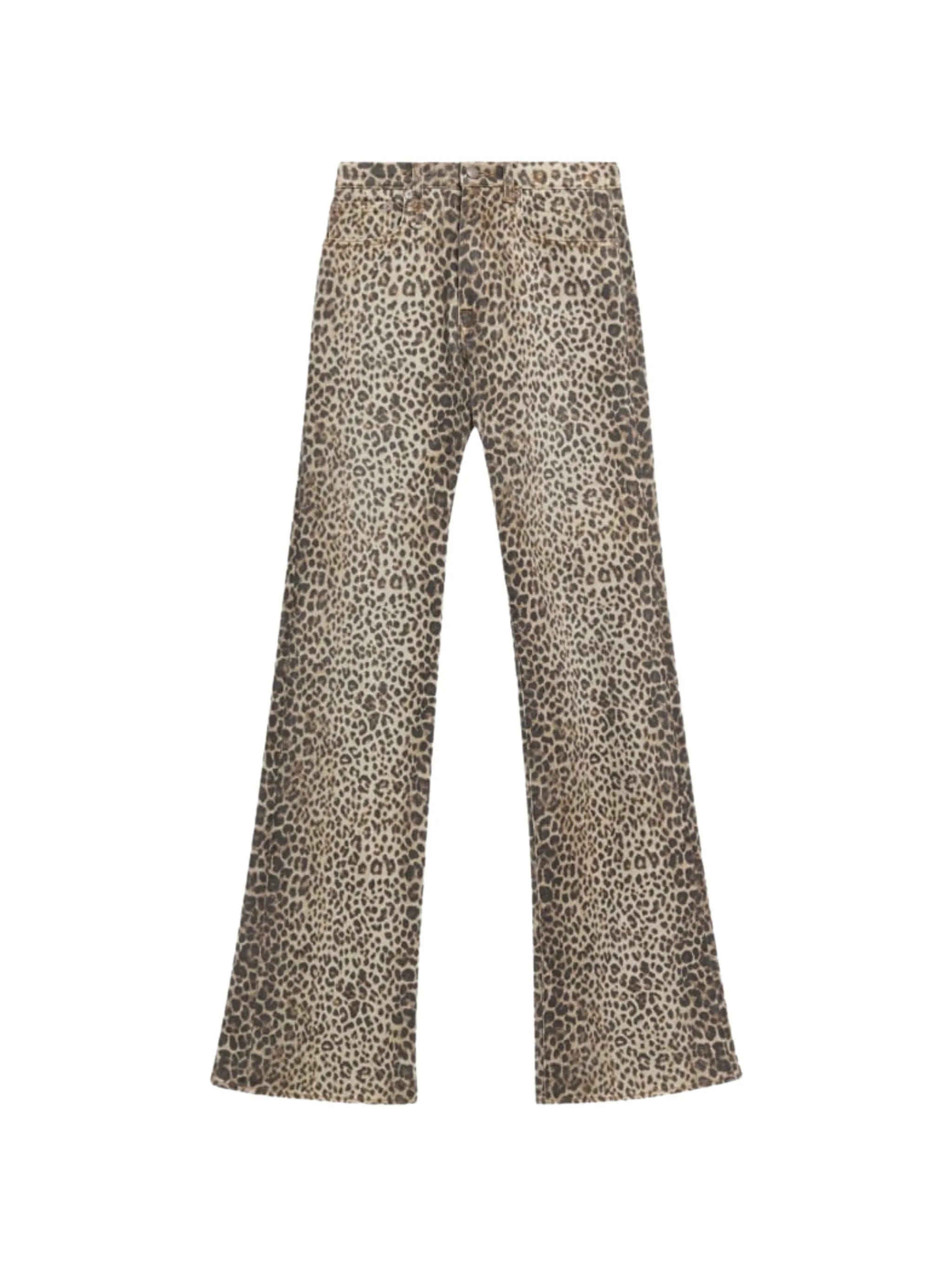 R13 leopard-print Jane jeans