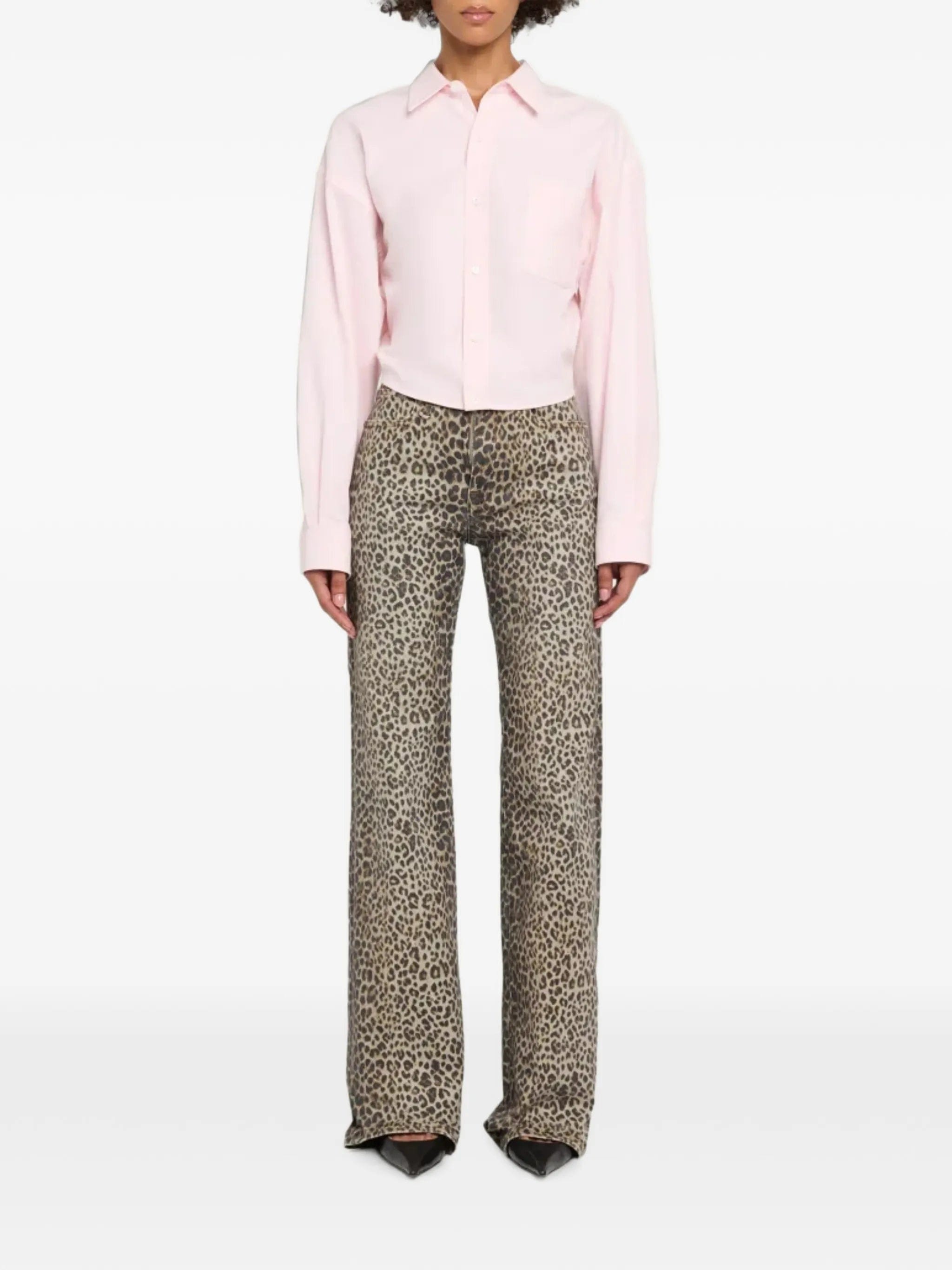 R13 leopard-print Jane jeans