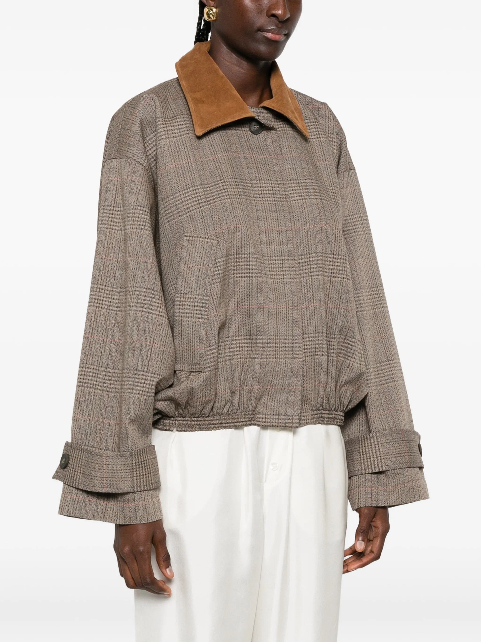 Róhe suede-collar jacket