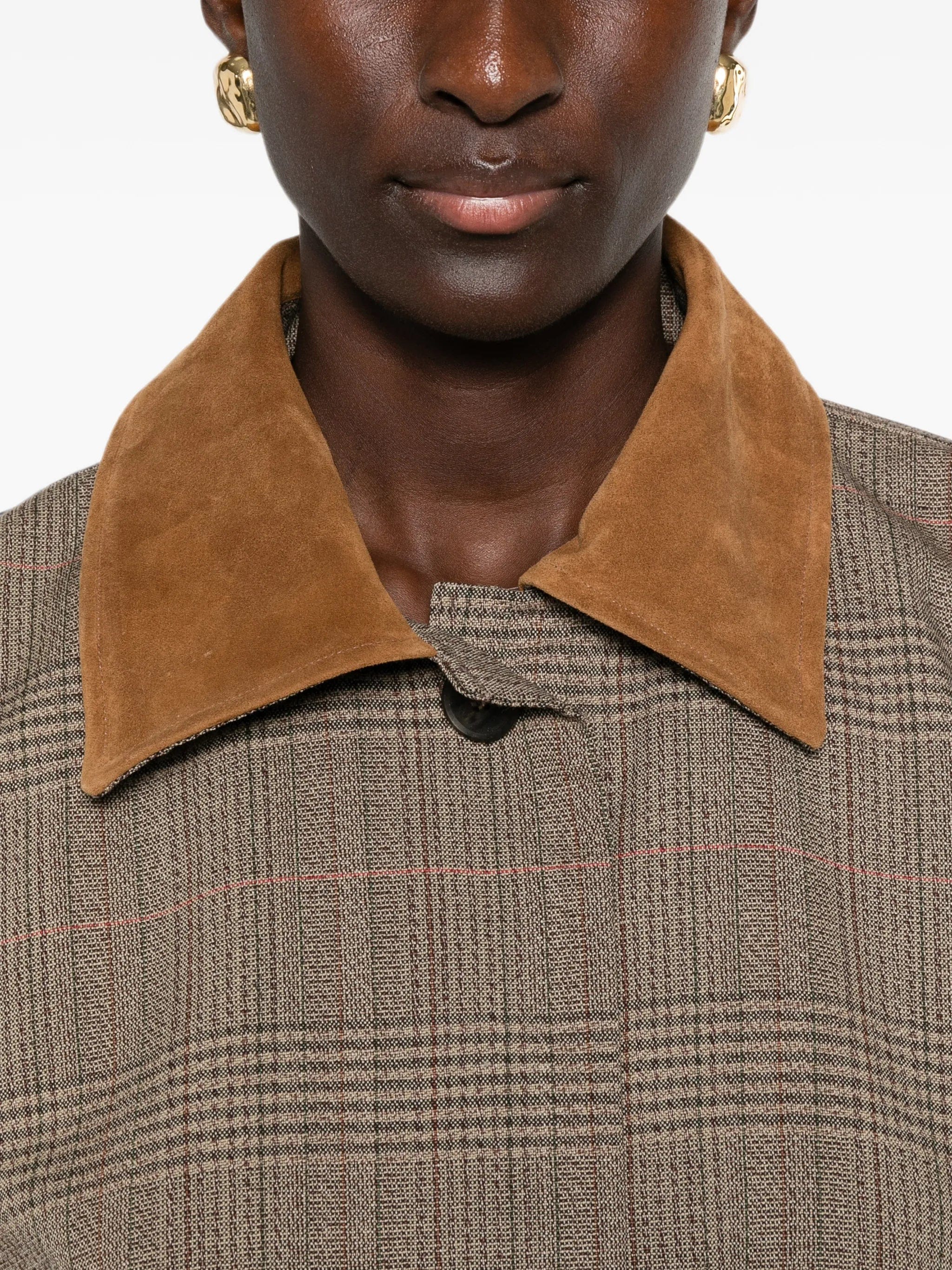 Róhe suede-collar jacket