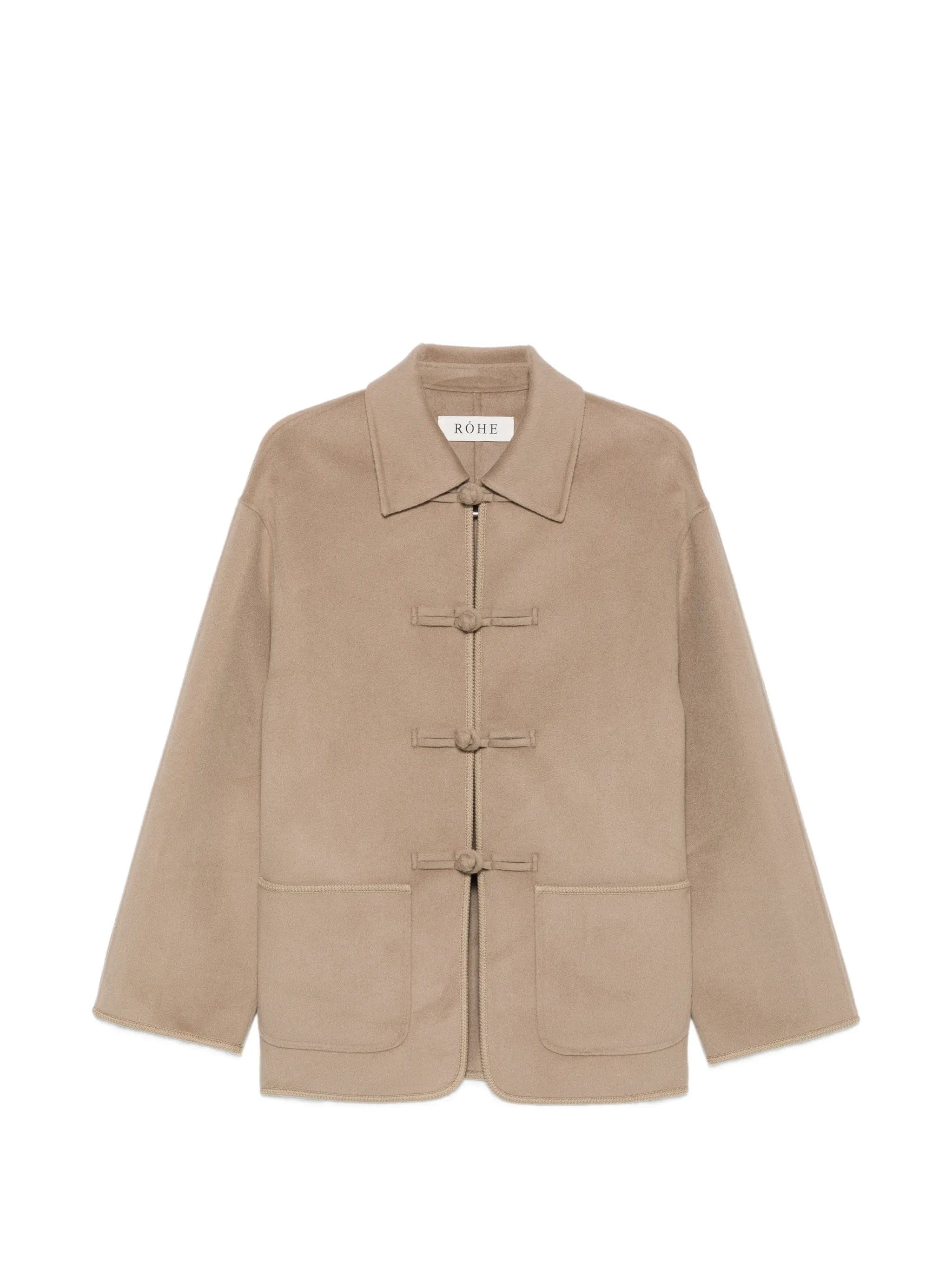 Róhe mandarin-fastening jacket