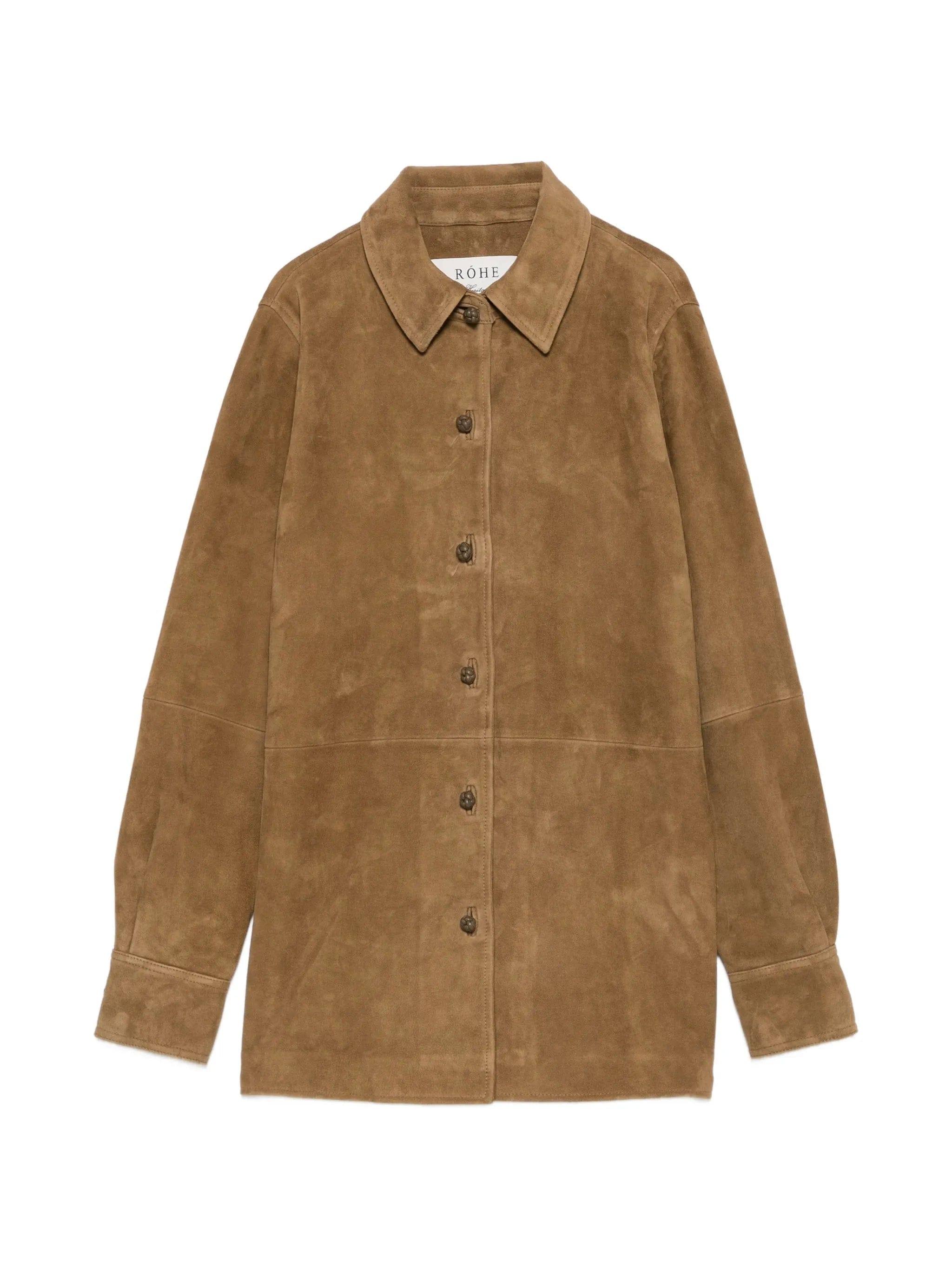 Róhe mandarin-fastening coat