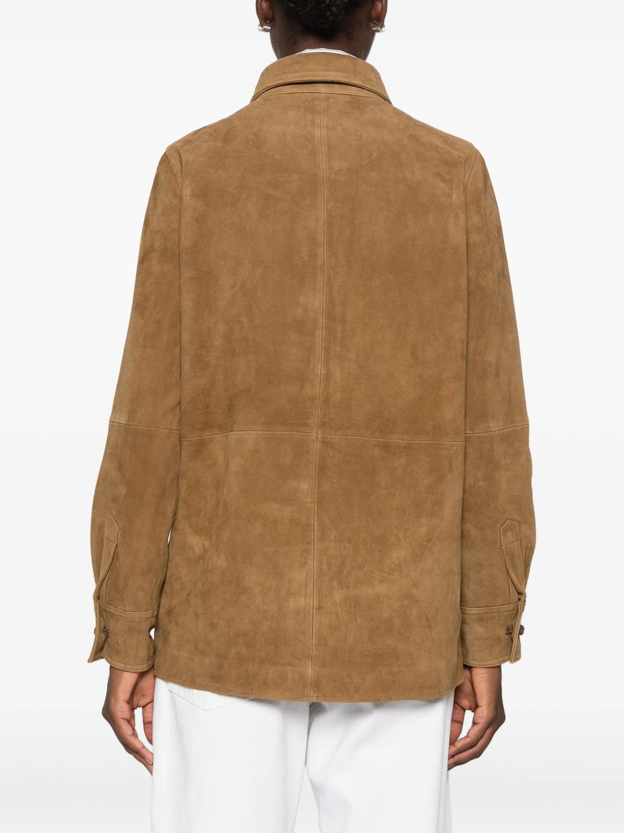 Róhe mandarin-fastening coat