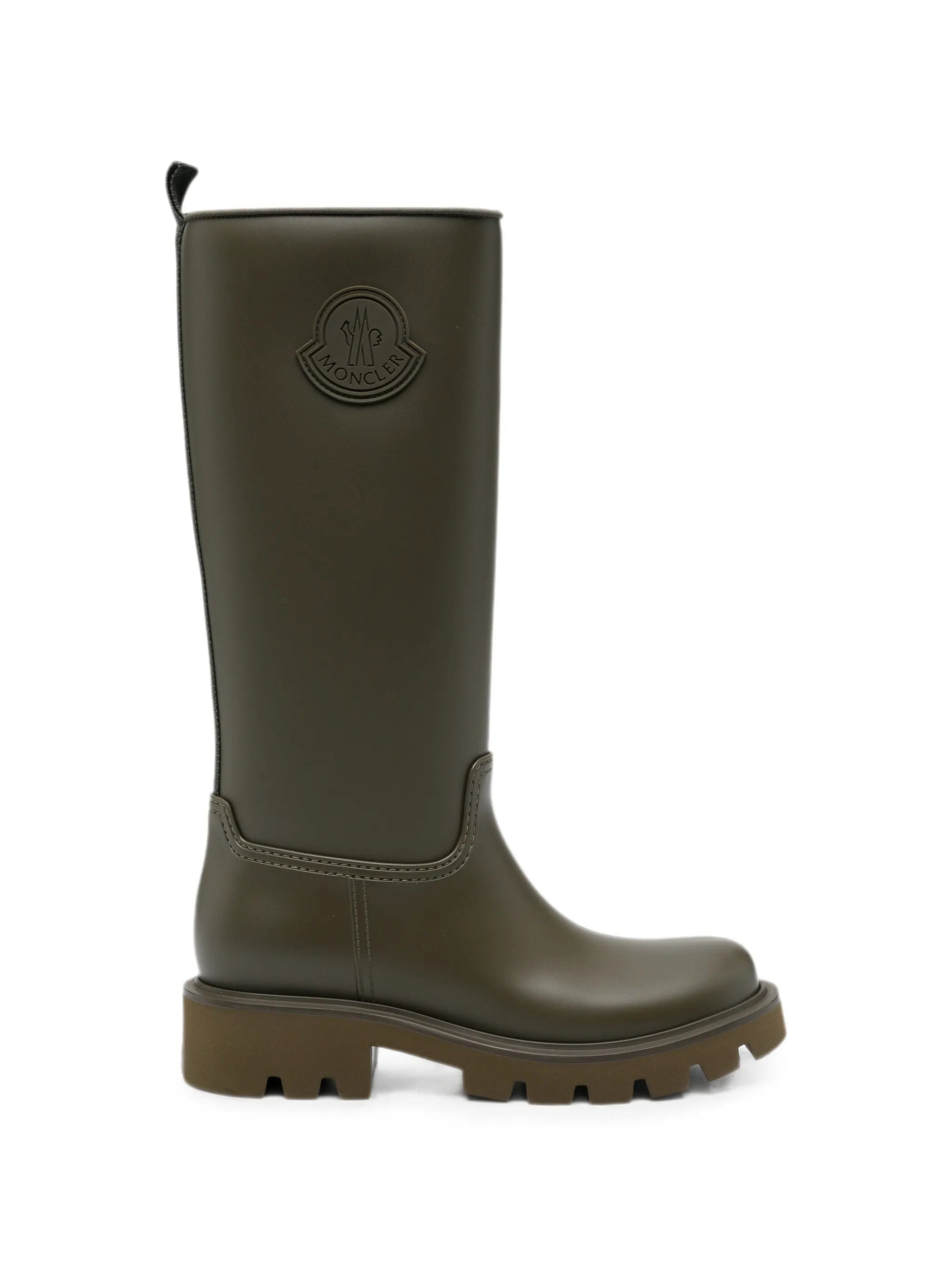 Moncler Kickstream logo-patch rain boots