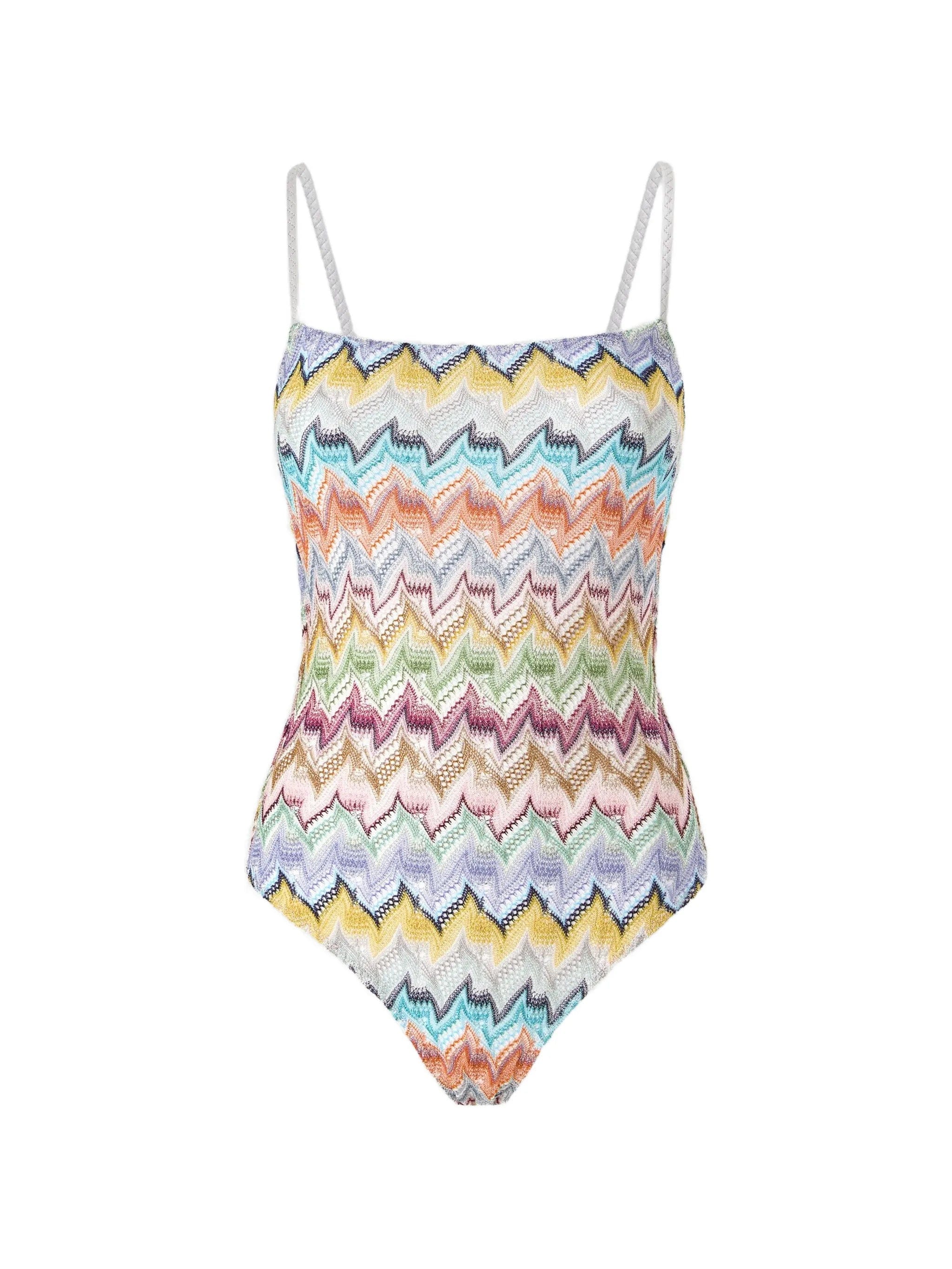 Missoni zigzag-knit swimsuit