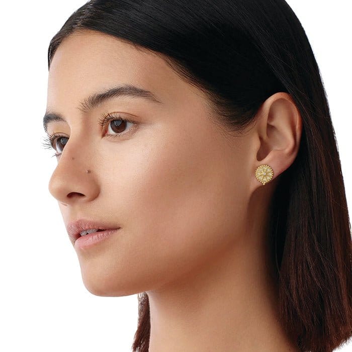 Temple St. Clair 18K Orbit Star Earrings- E31839-ORBIT
