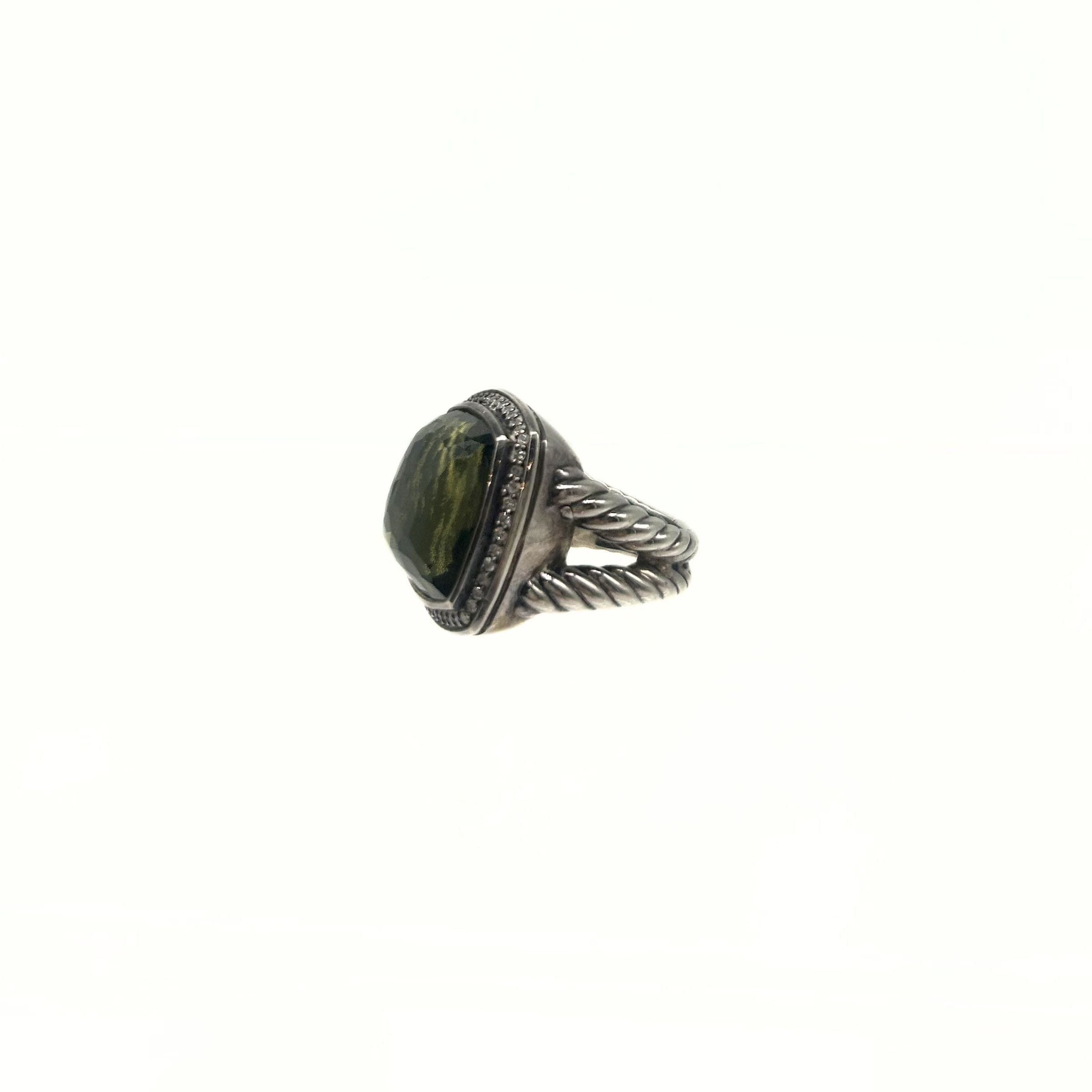 David Yurman Albion Diamond Silver Ring