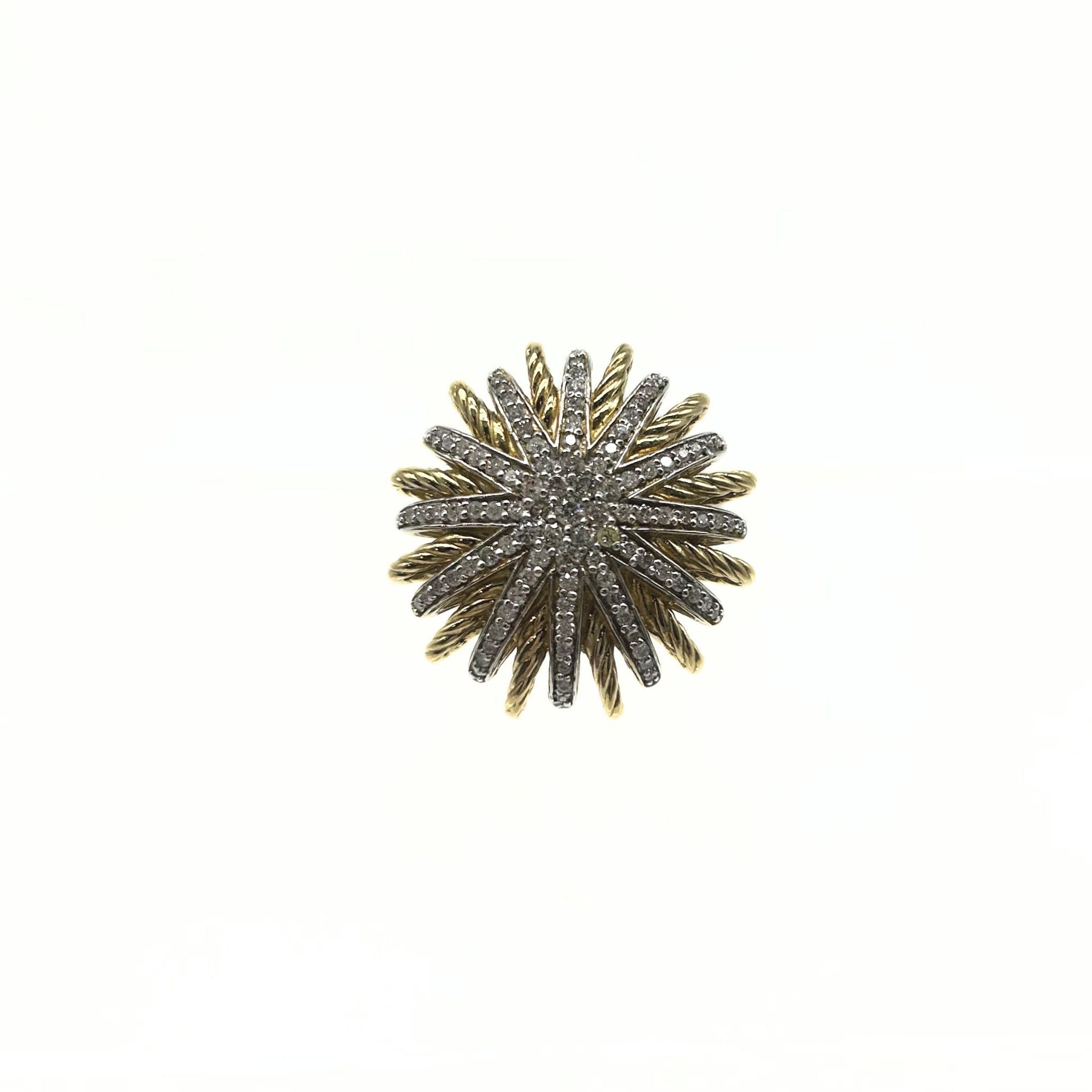 David Yurman Starburst 18K Gold with Diamonds Ring