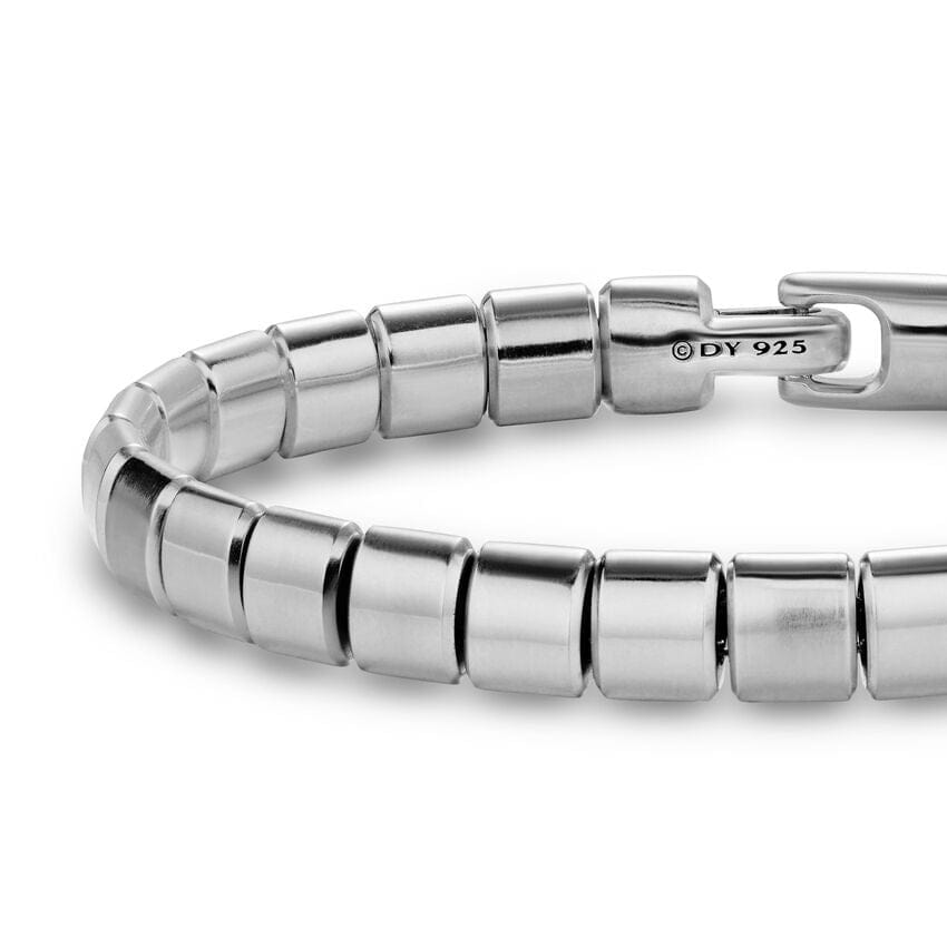 David Yurman Spiritual Beads Flat Bead Bracelet in Sterling Silver, 8mm, Size Medium