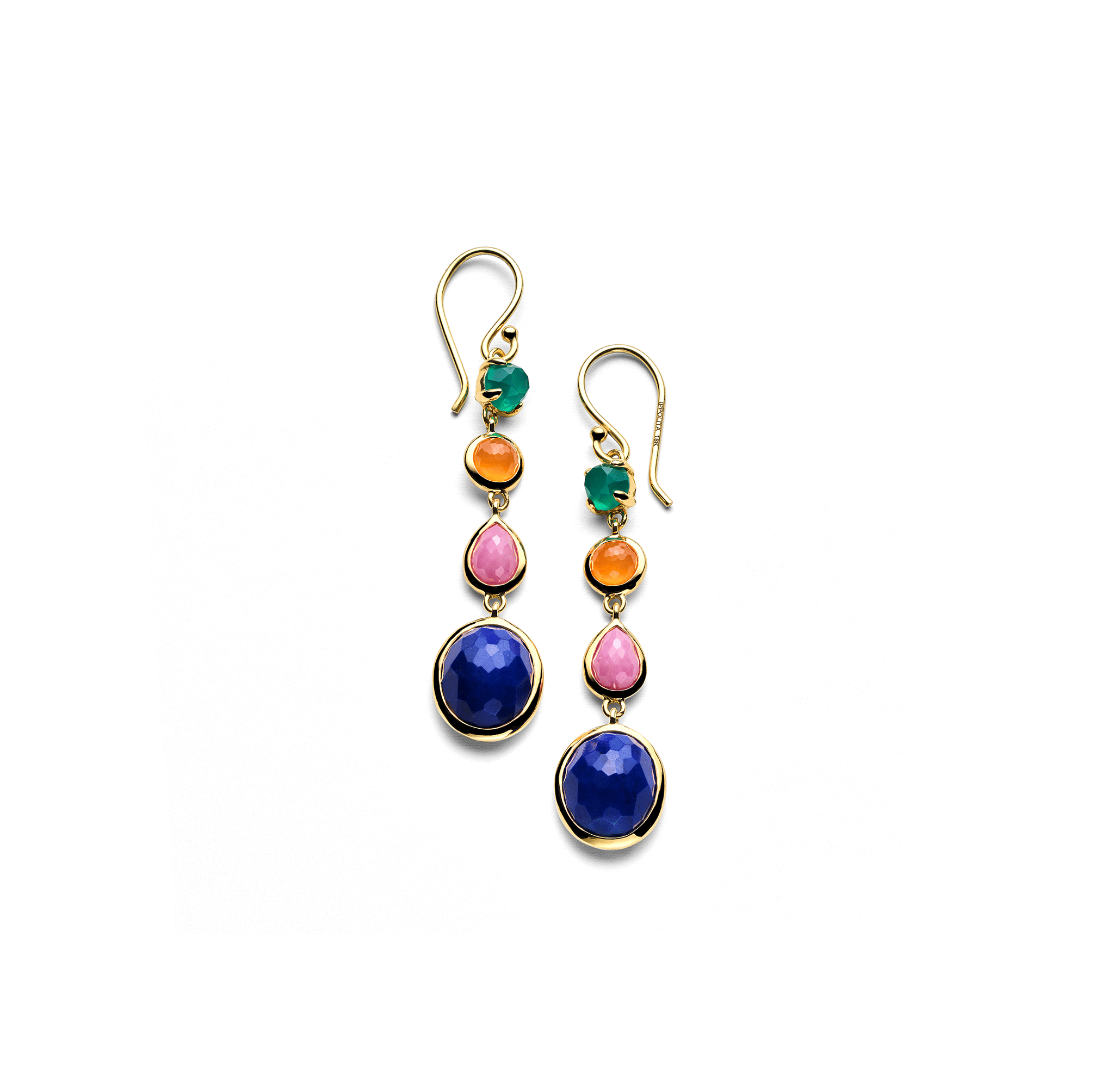 IPPOLITA Rock Candy Small 4-Stone Linear Drop Earrings in Festa