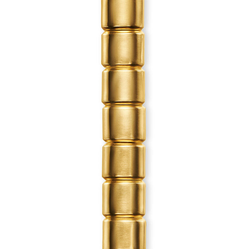 David Yurman Spiritual Beads Flat Bead Bracelet in 18K Yellow Gold, 8mm, Size Medium