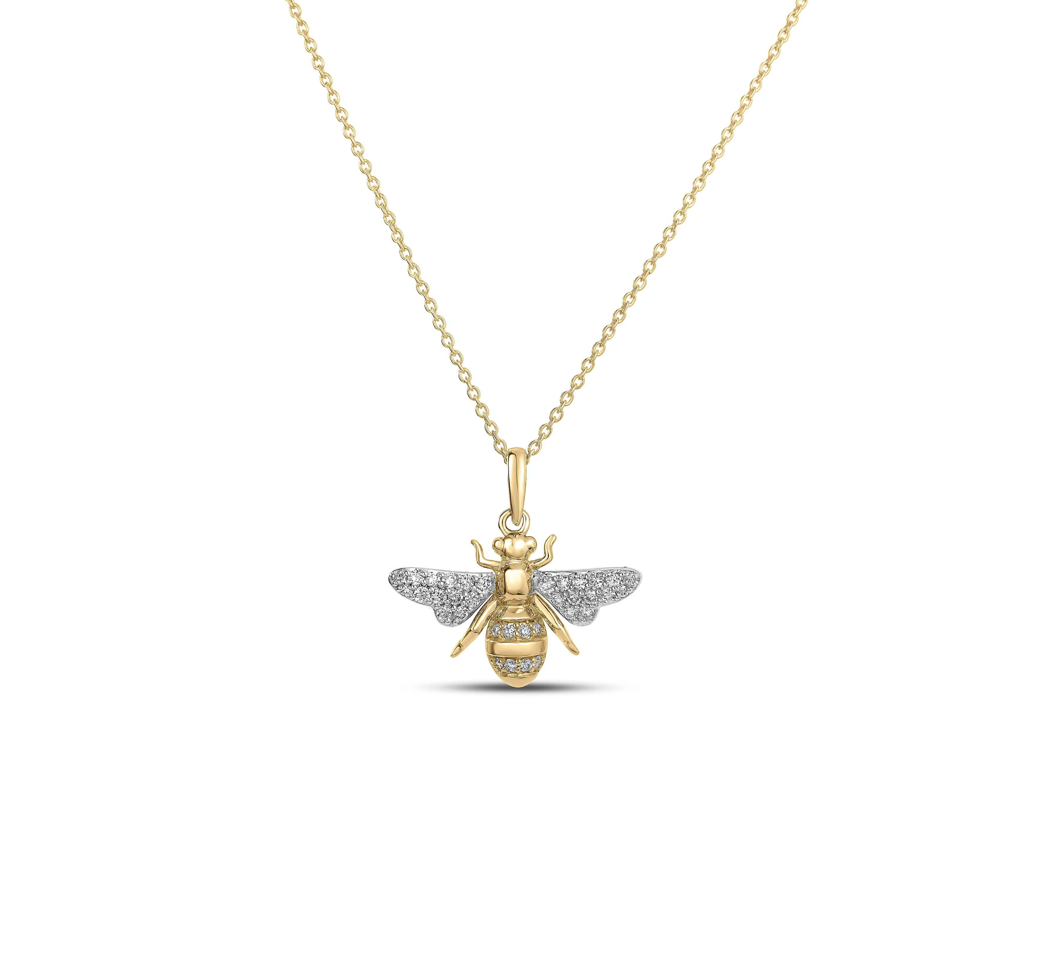 Roberto Coin Tiny Treasures Diamond Bumblebee Necklace