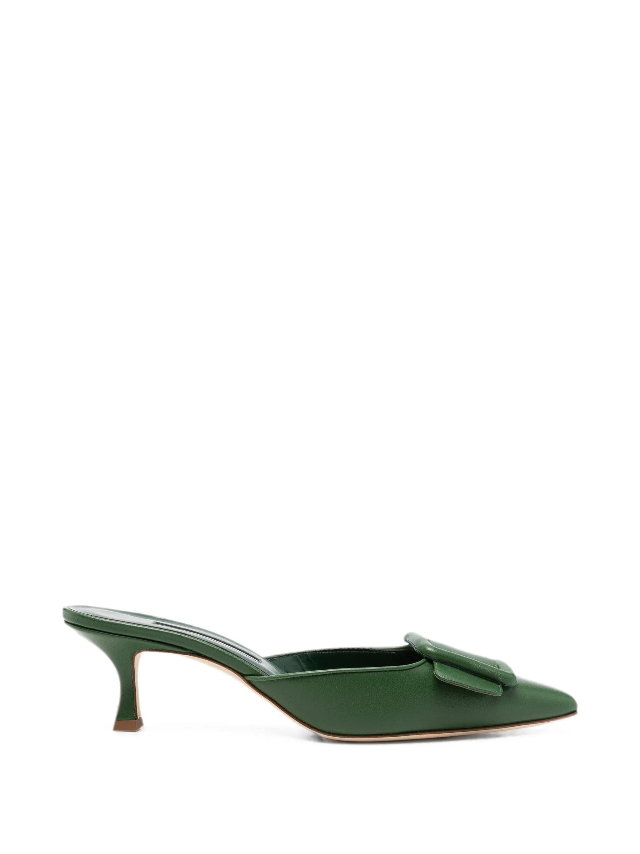 Manolo Blahnik Mayssale buckle-detail mules