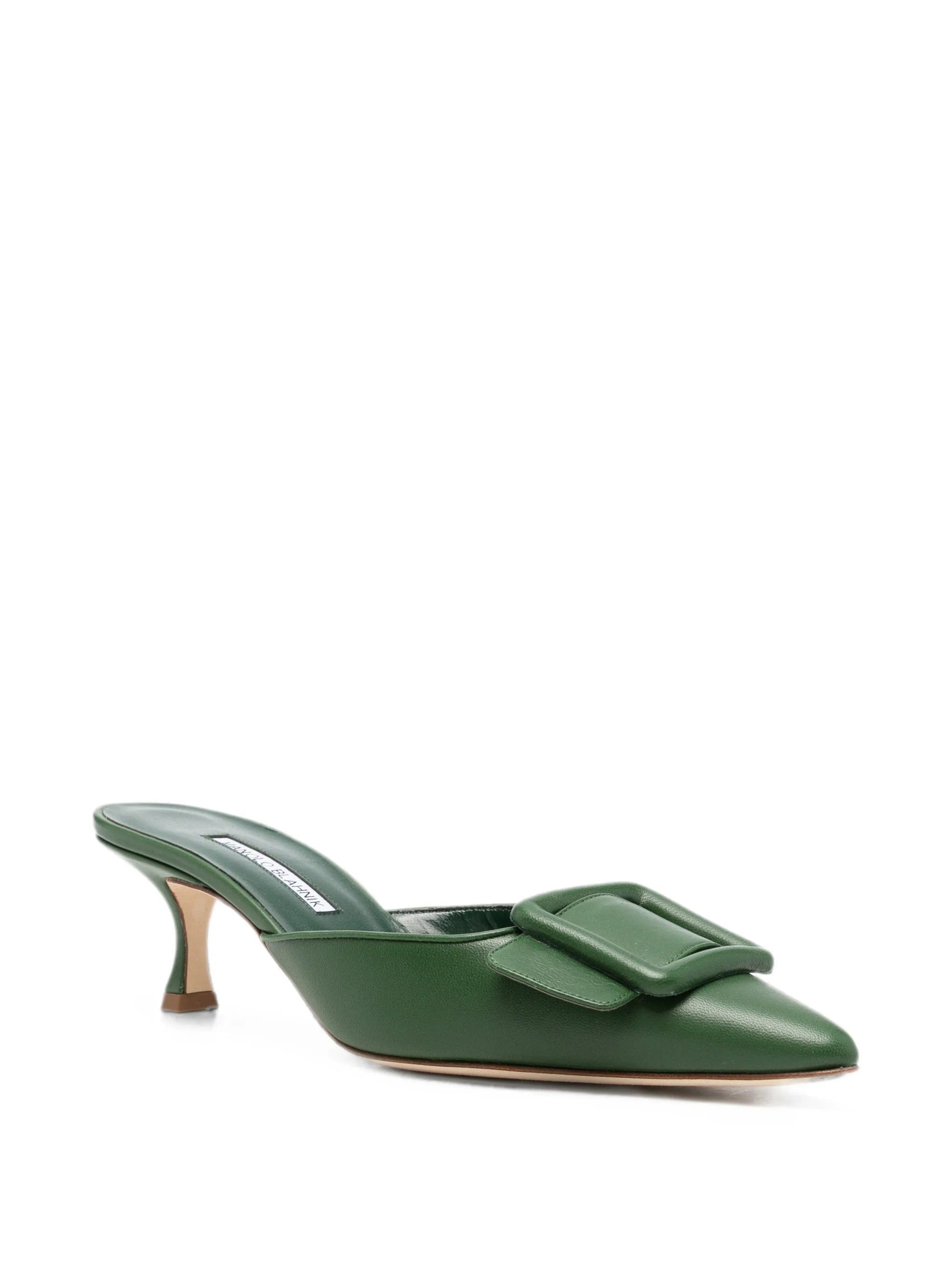 Manolo Blahnik Mayssale buckle-detail mules