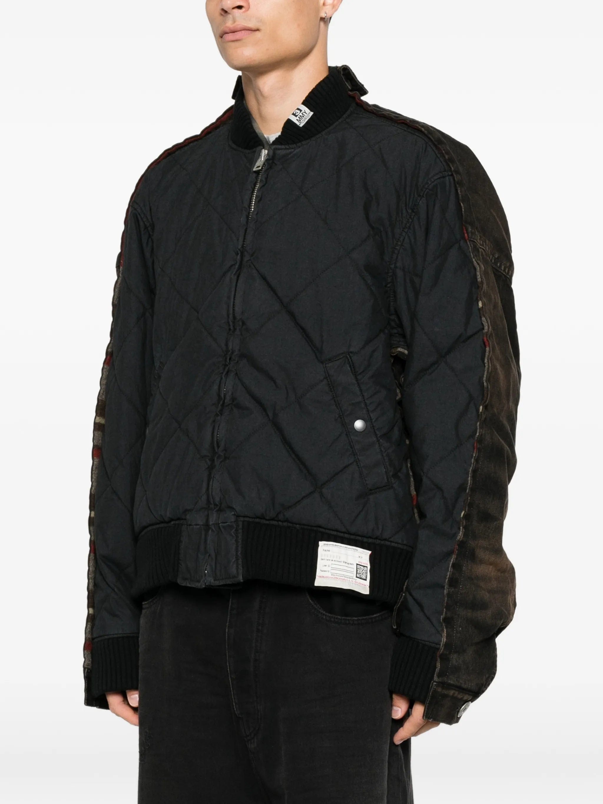 Maison Mihara Yasuhiro quilted panel denim jacket