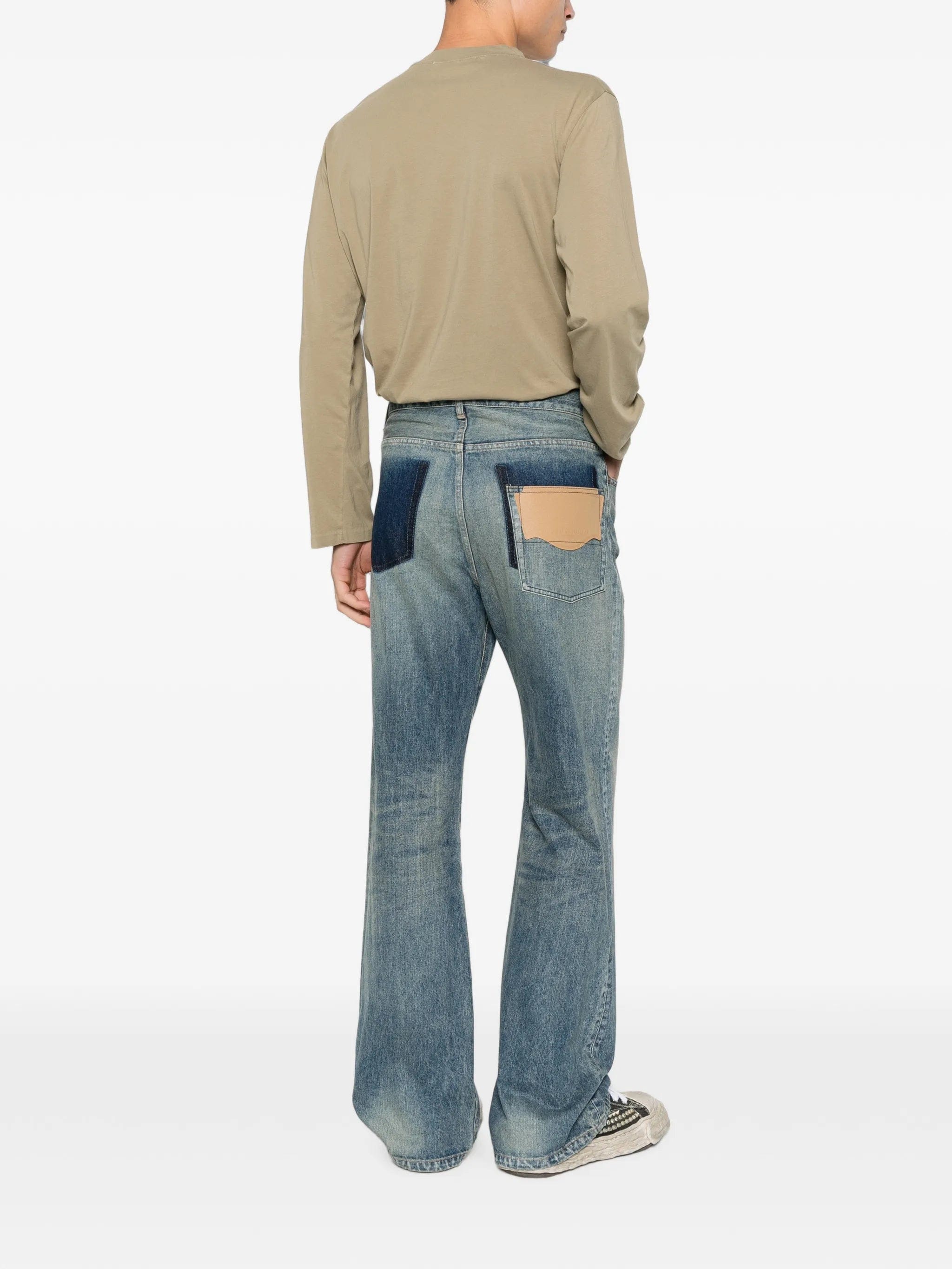 Maison Mihara Yasuhiro flare tapered jeans